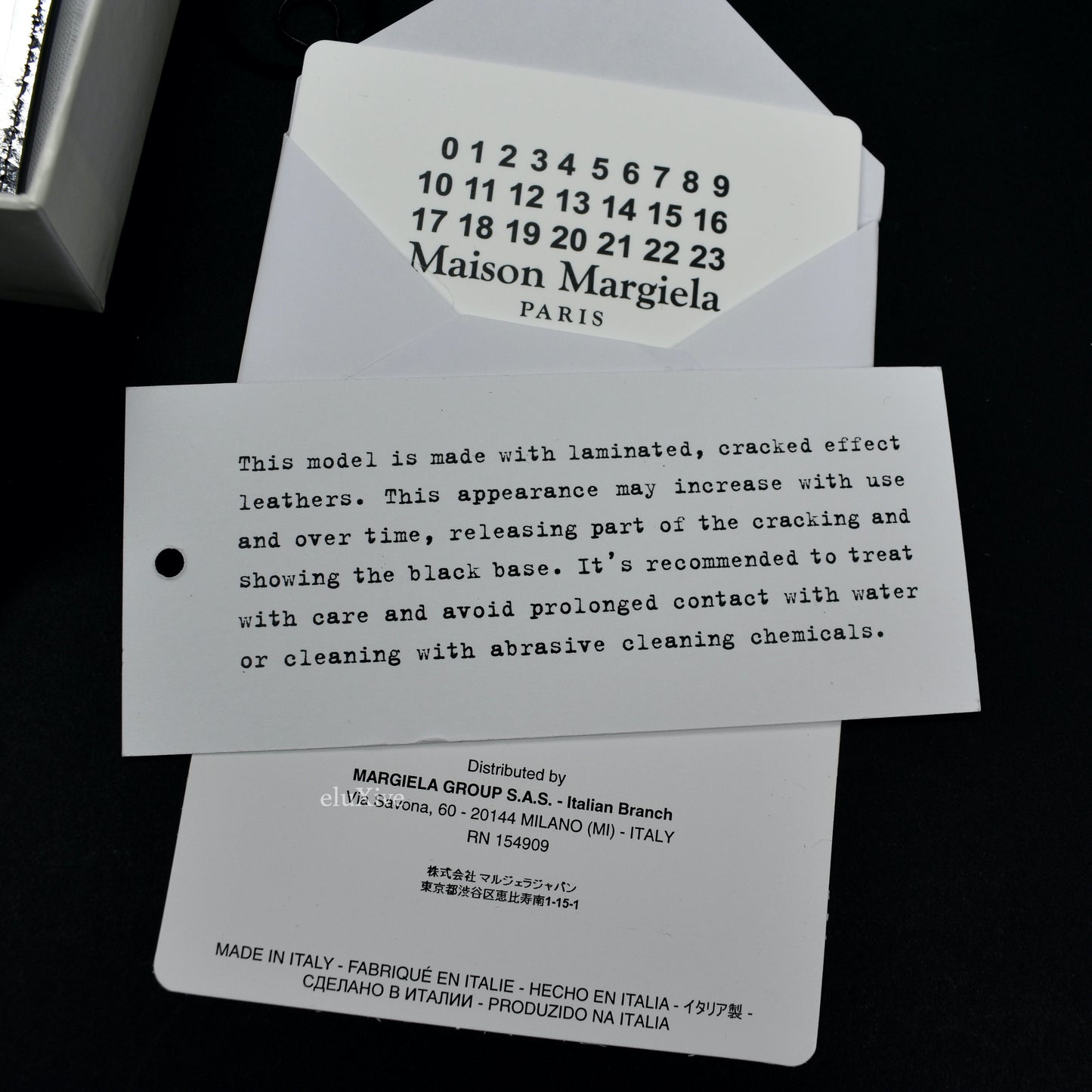 Maison Margiela - Silver Cracked Leather 'Shattered Mirror' Card Holder