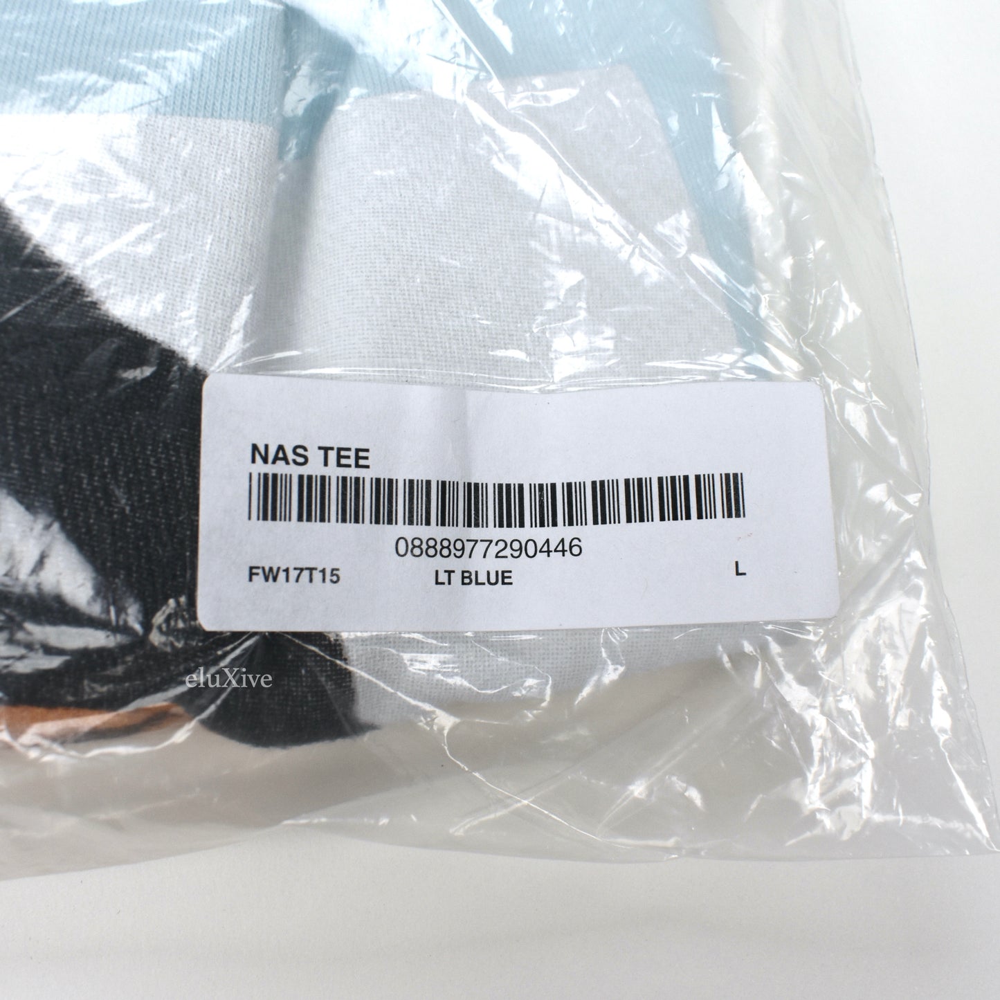 Supreme - Nas Box Logo Photo T-Shirt (Light Blue)