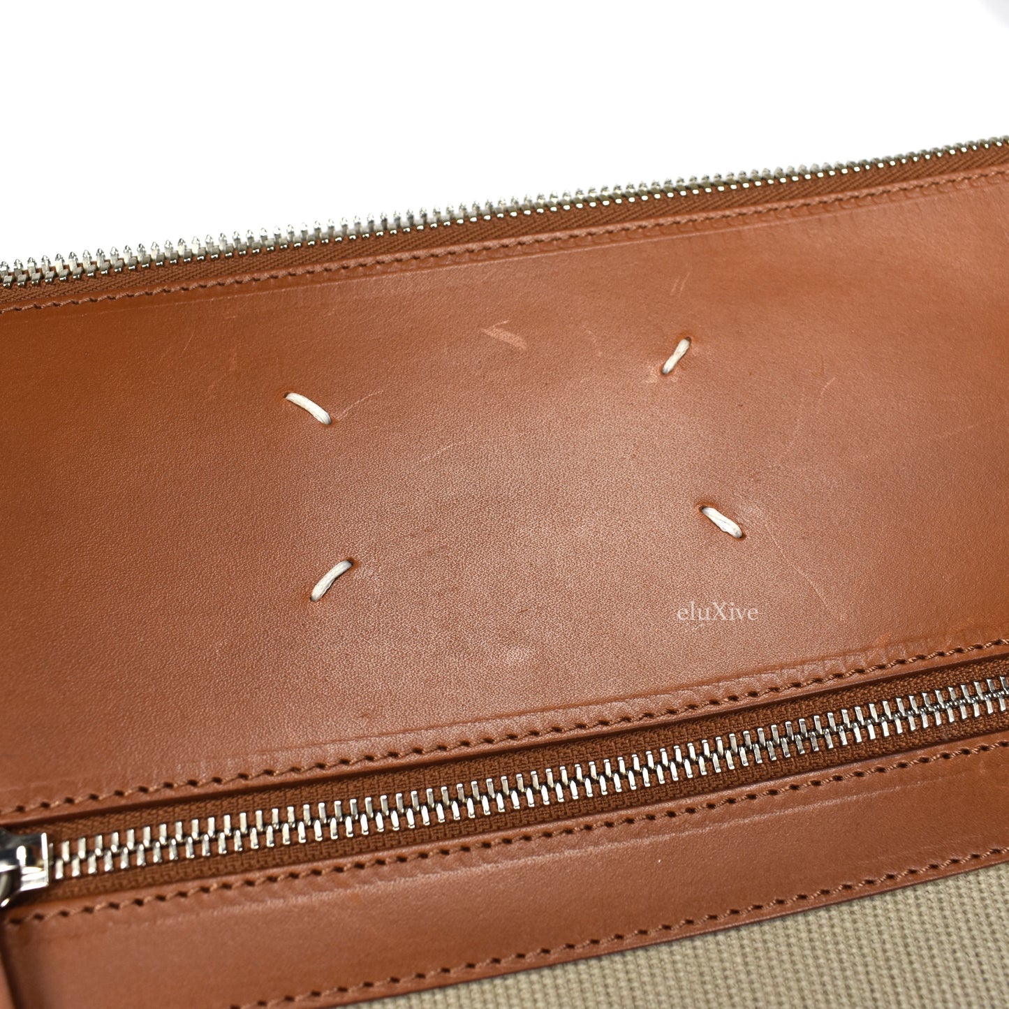 Maison Margiela - Beige Canvas & Leather Shoulder Bag