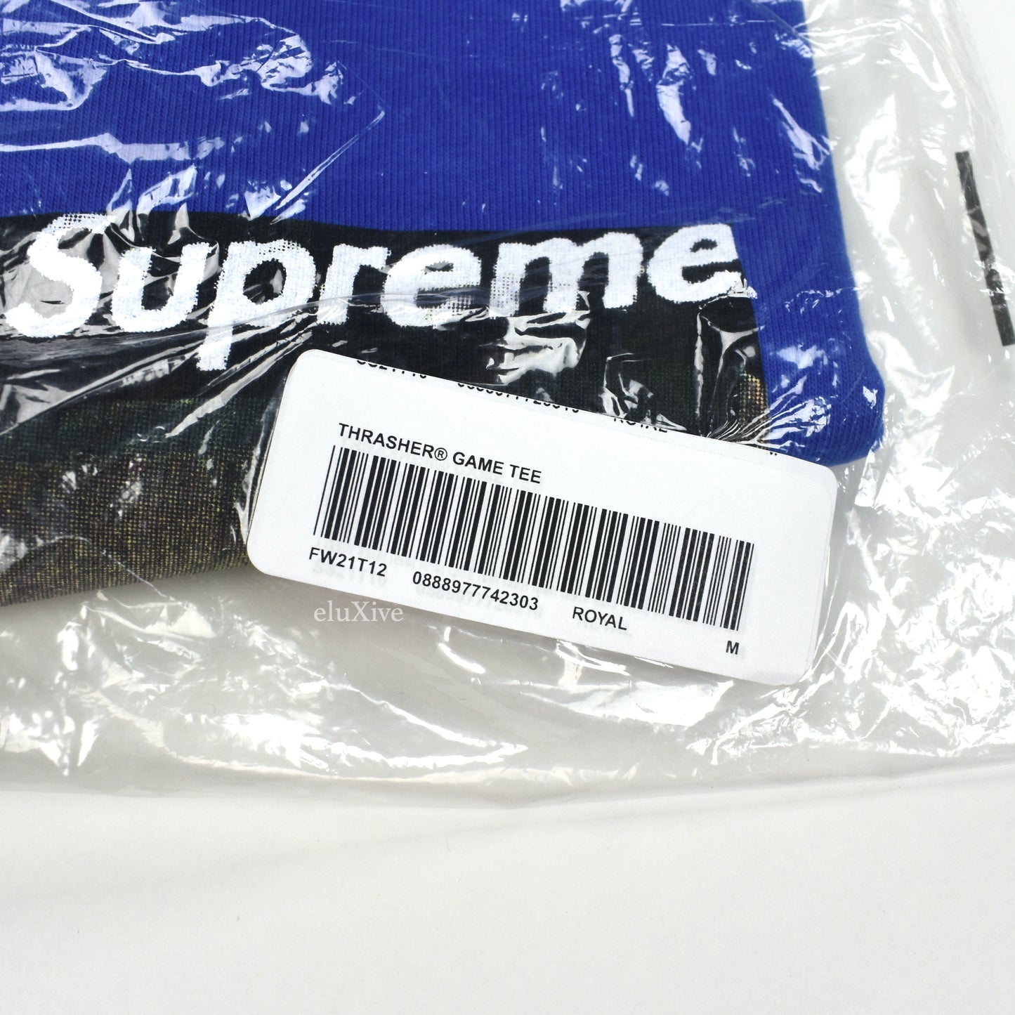 Supreme x Thrasher - Video Game Logo T-Shirt (Blue)