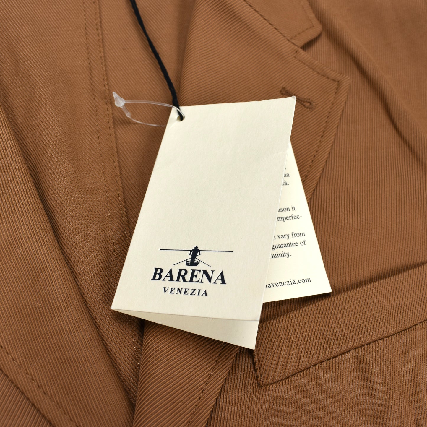 Barena - Tan Viscose Gabardine Unlined Sport Coat