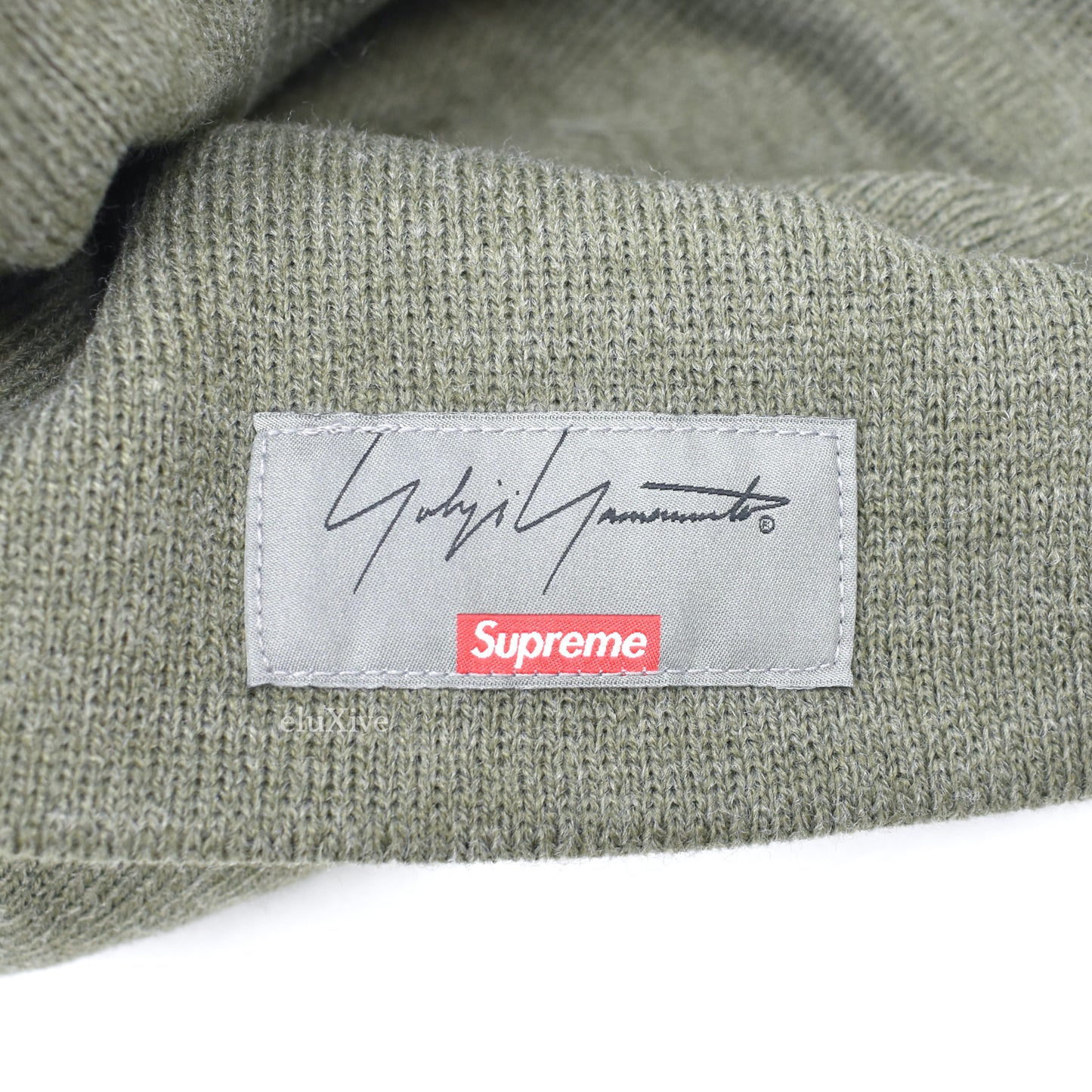 Supreme x Yohji Yamamoto - Olive Logo Knit Beanie