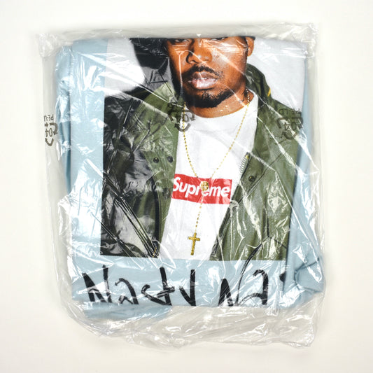 Supreme - Nas Box Logo Photo T-Shirt (Light Blue)