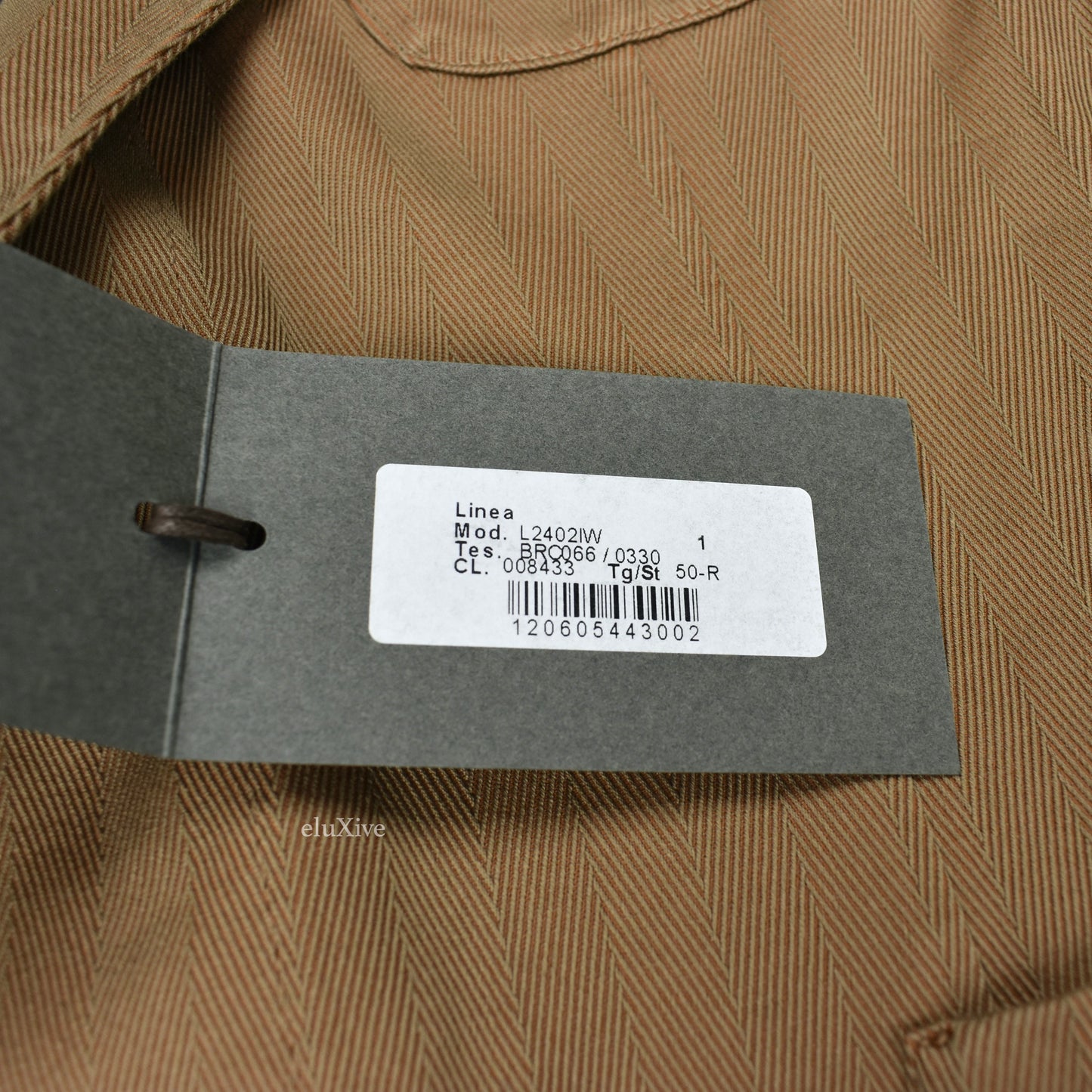 Boglioli - Tan Herringbone Woven K Travel Unlined Sport Coat