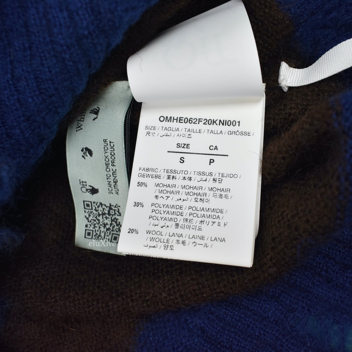 Off-White - Logo Knit Distressed Mohair Punked Sweater
