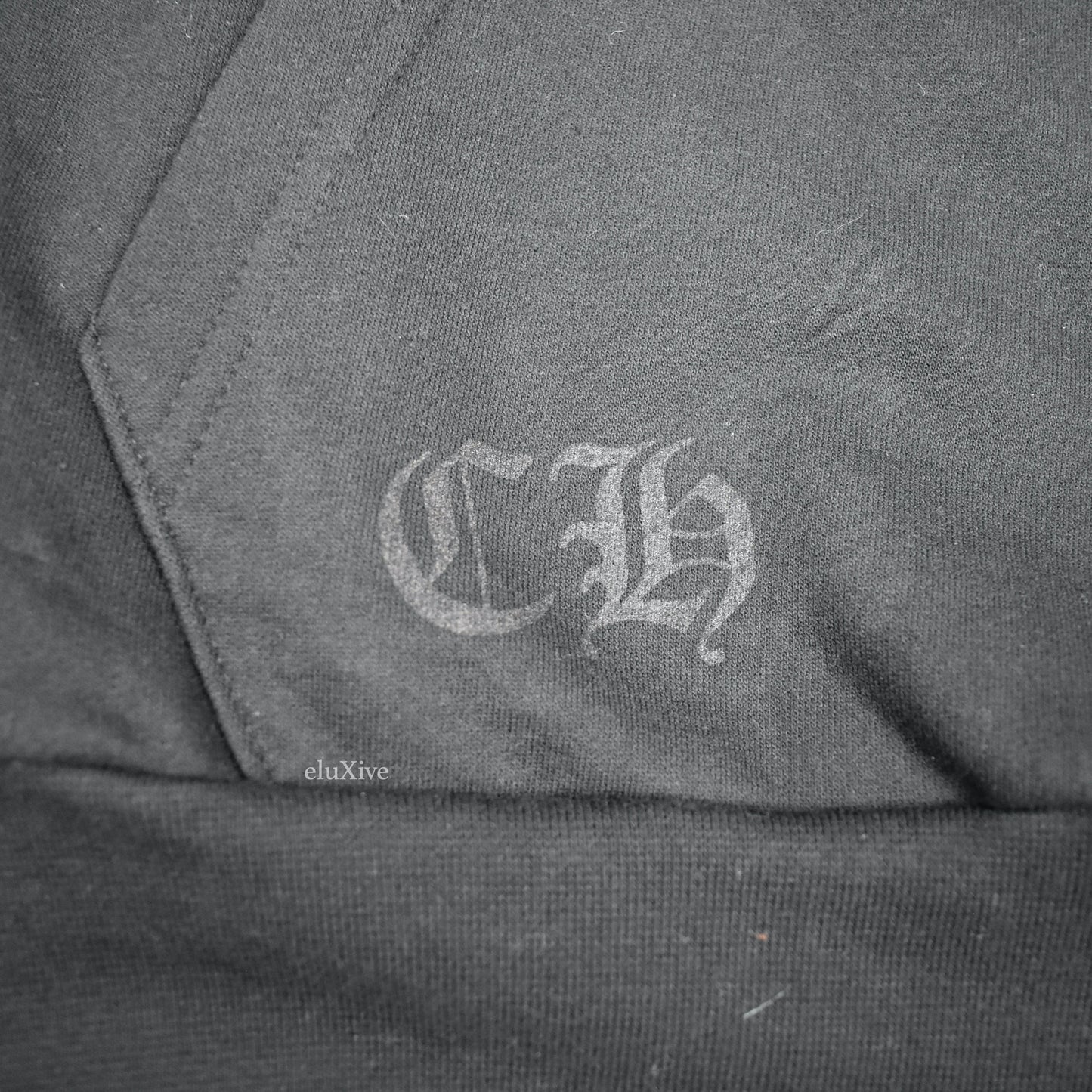 Chrome Hearts - Black Vertical Logo Hoodie