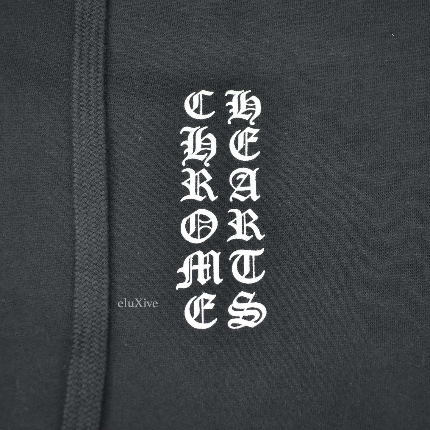 Chrome Hearts - Black Vertical Logo Hoodie