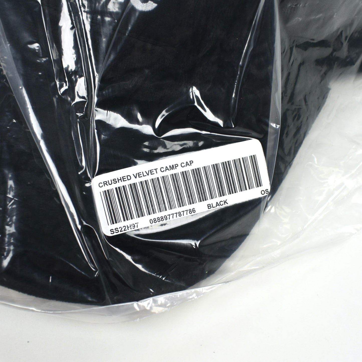 Supreme - Crushed Velvet Box Logo Hat (Black)