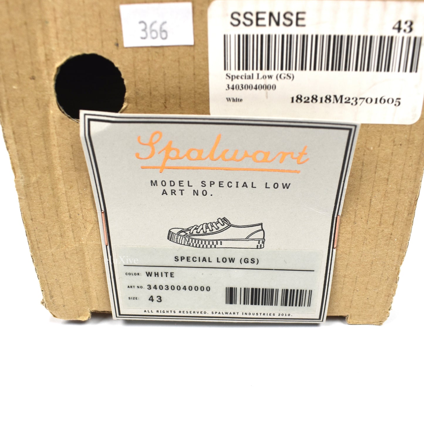 Spalwart - White / Gray 'Special Low' Sneakers