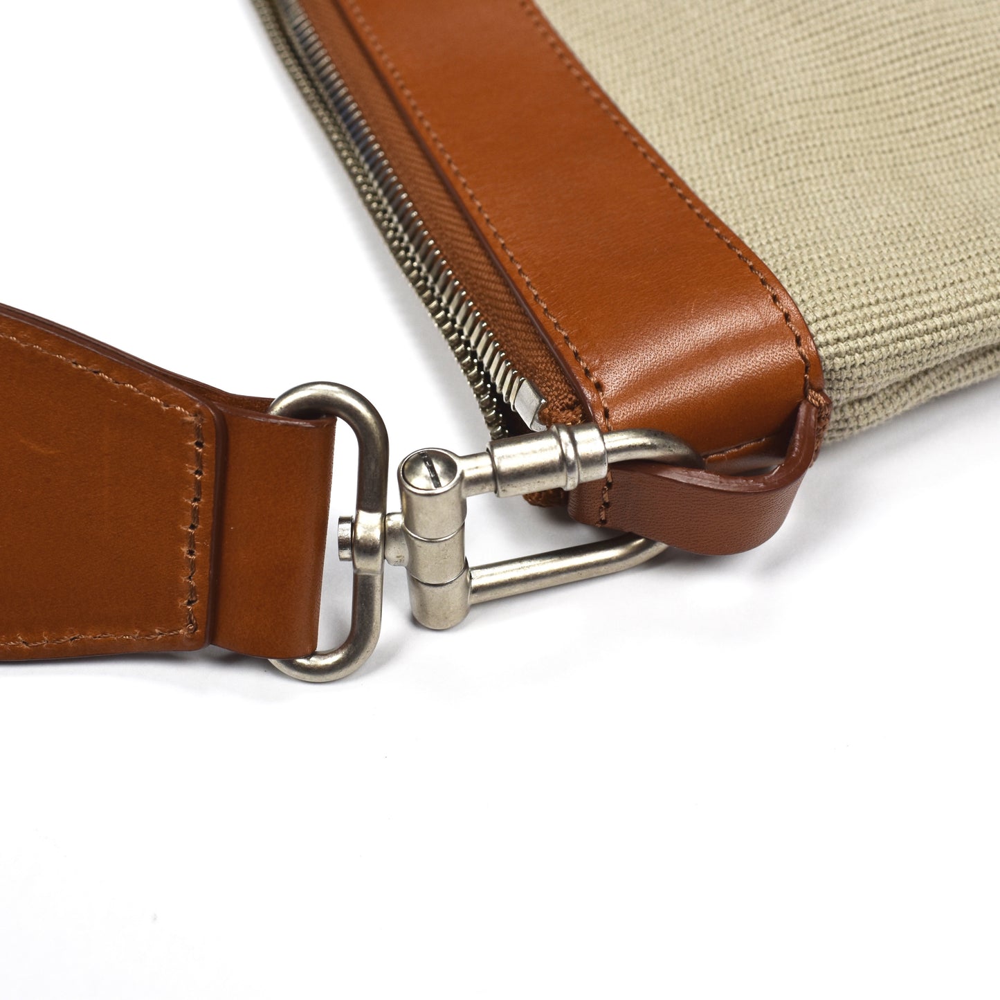 Maison Margiela - Beige Canvas & Leather Shoulder Bag