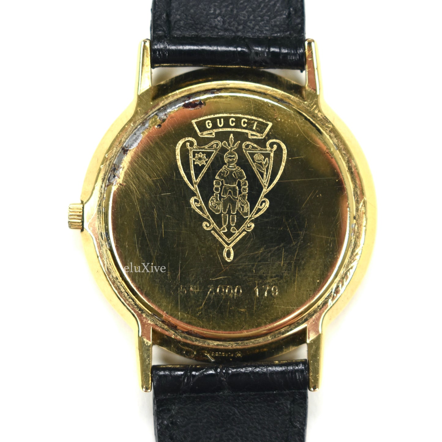 Gucci - 3000M Gold Web Dial Watch