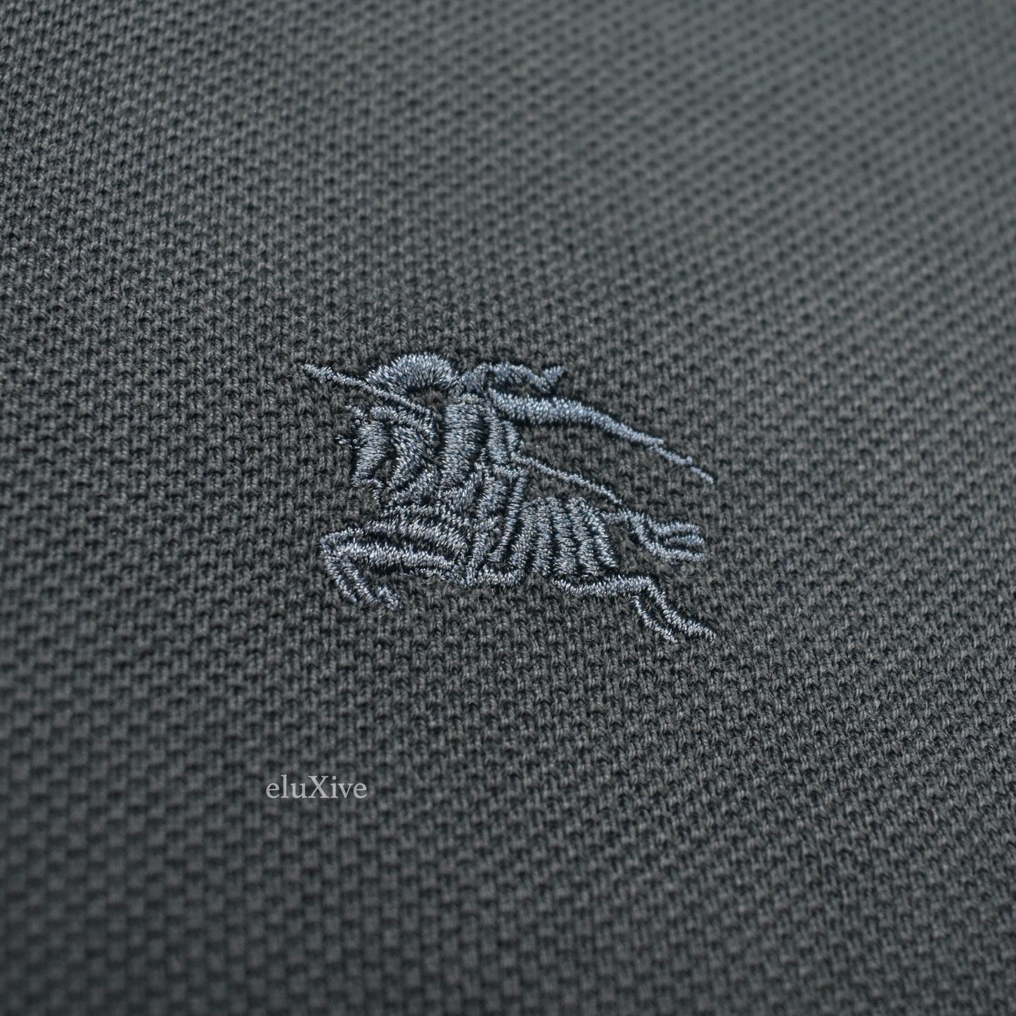 Burberry - Navy Blue Classic Logo Hartford Polo Shirt