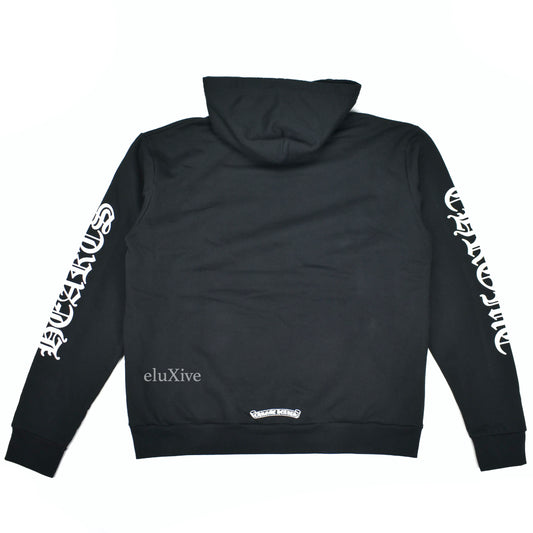 Chrome Hearts - Black Vertical Logo Hoodie