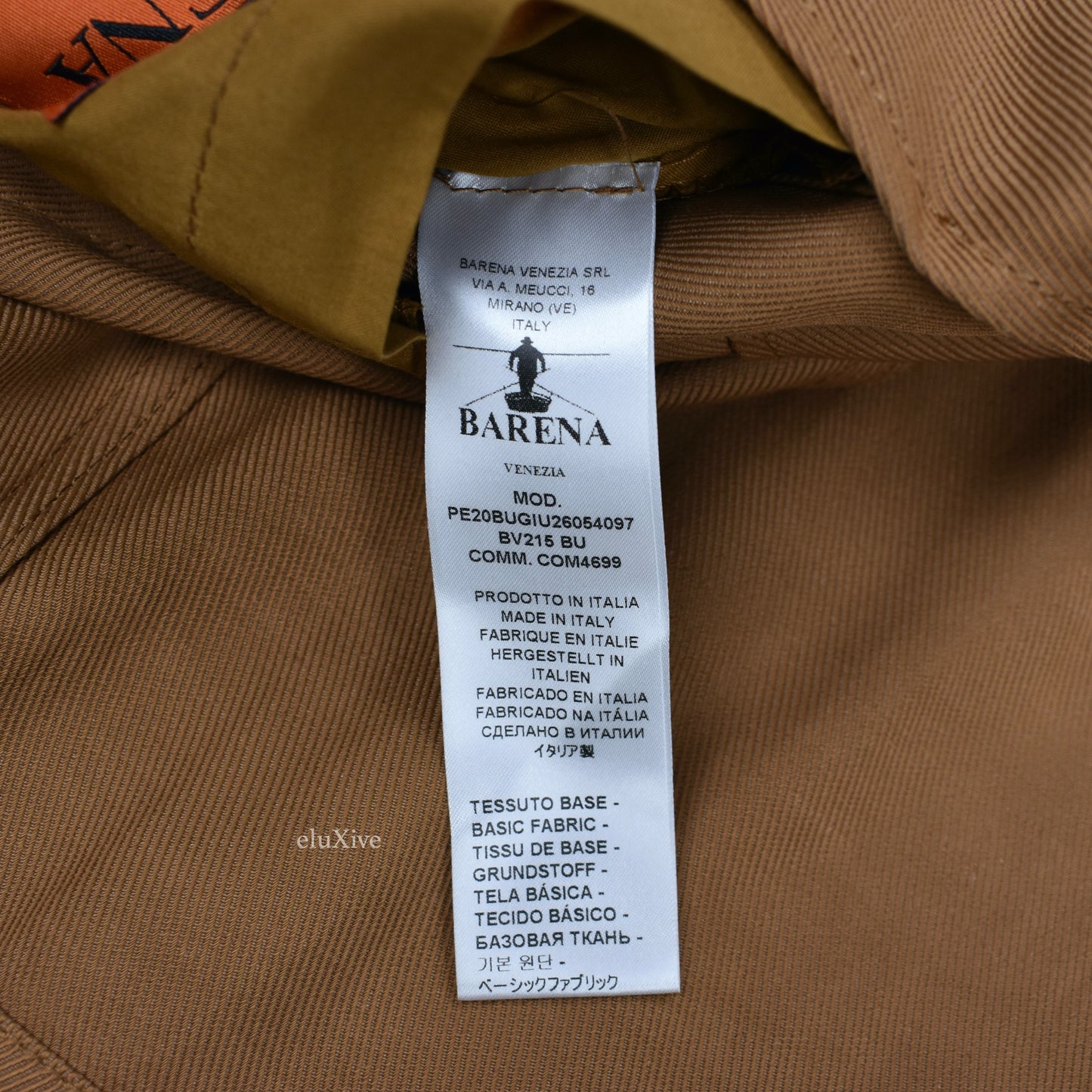Barena - Tan Viscose Gabardine Unlined Sport Coat