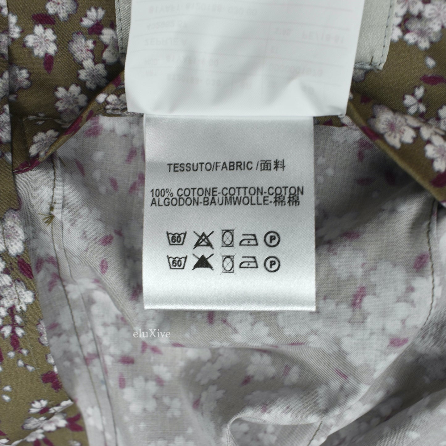 Corneliani - Tan Floral Print Cotton Lightweight Blazer