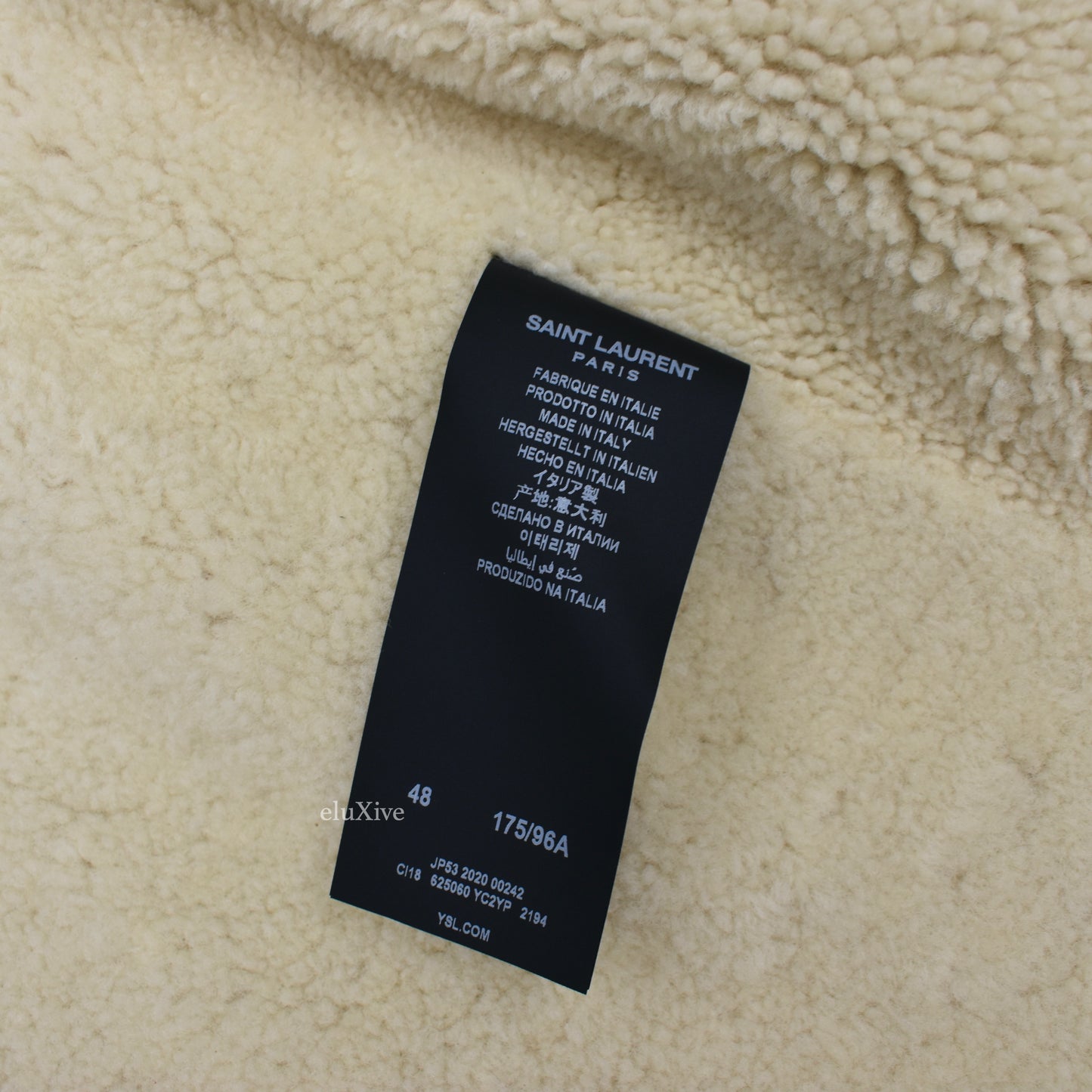 Saint Laurent - Brown Suede Shearling Lined Trucker Jacket