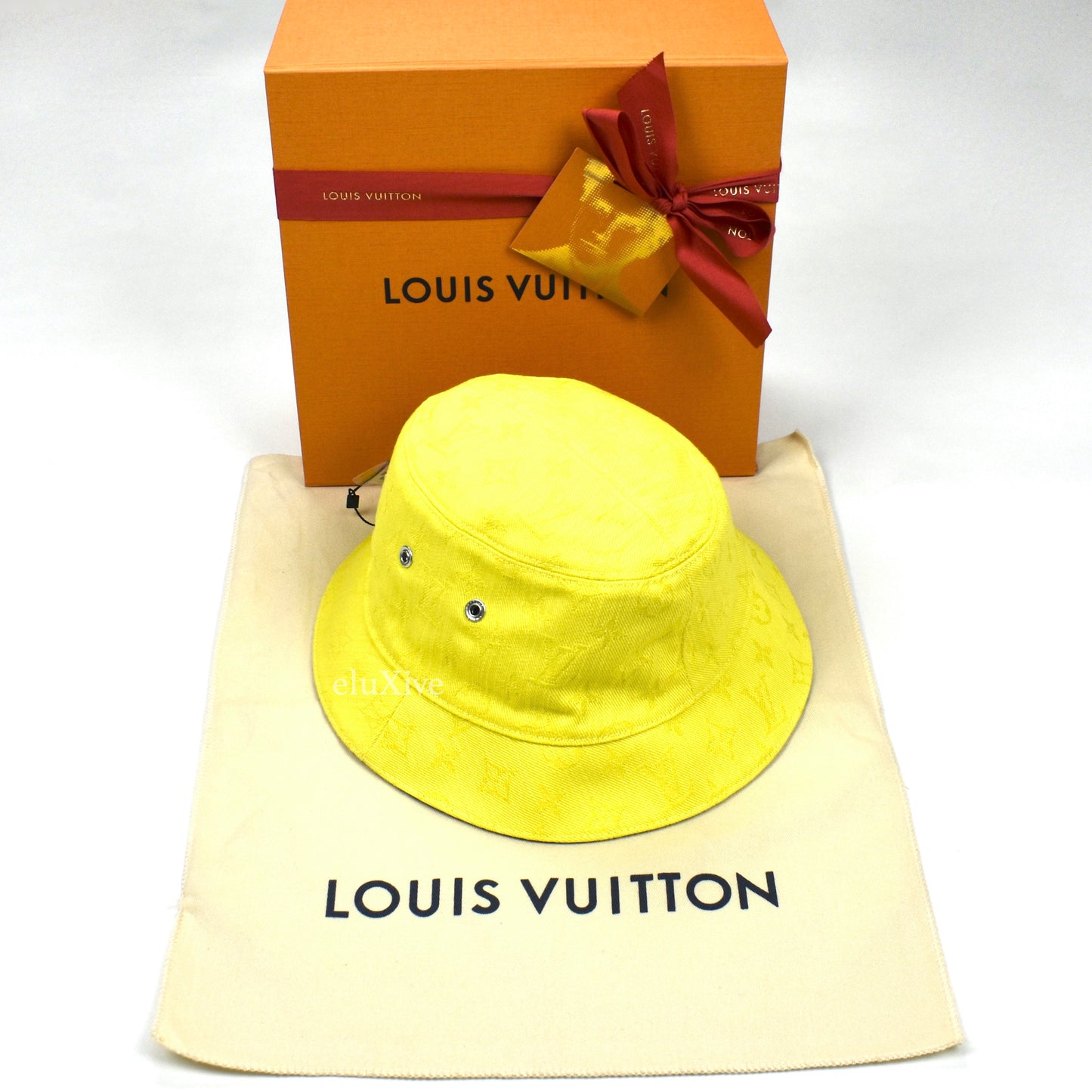 Louis Vuitton - LV Everyday Yellow Monogram Denim Bucket Hat