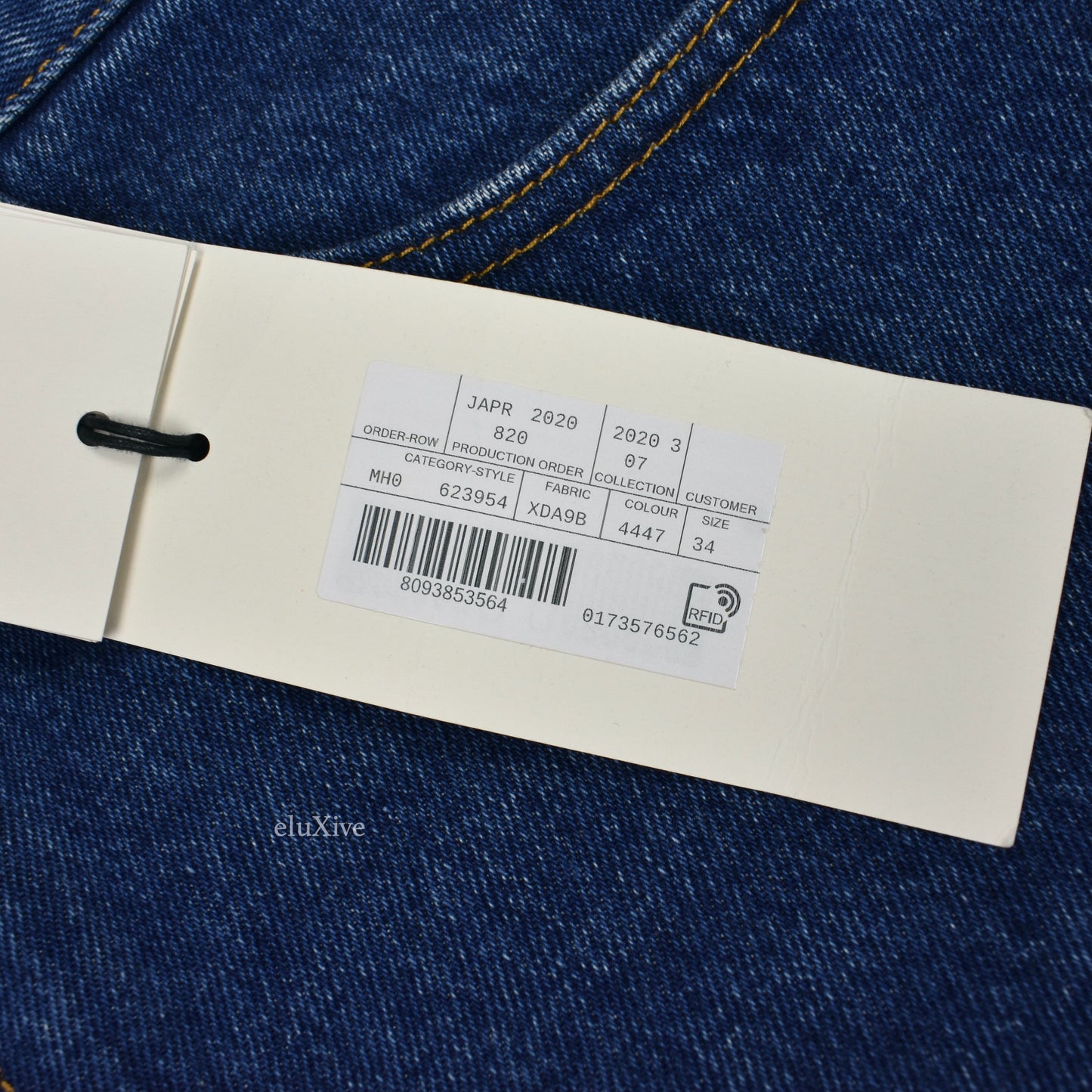 Gucci - Web Stripe Logo Marble Wash Denim Jeans