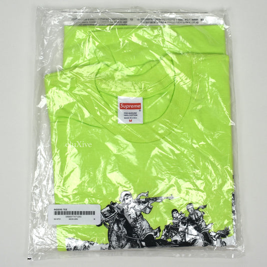 Supreme - Riders Logo T-Shirt (Neon Green)