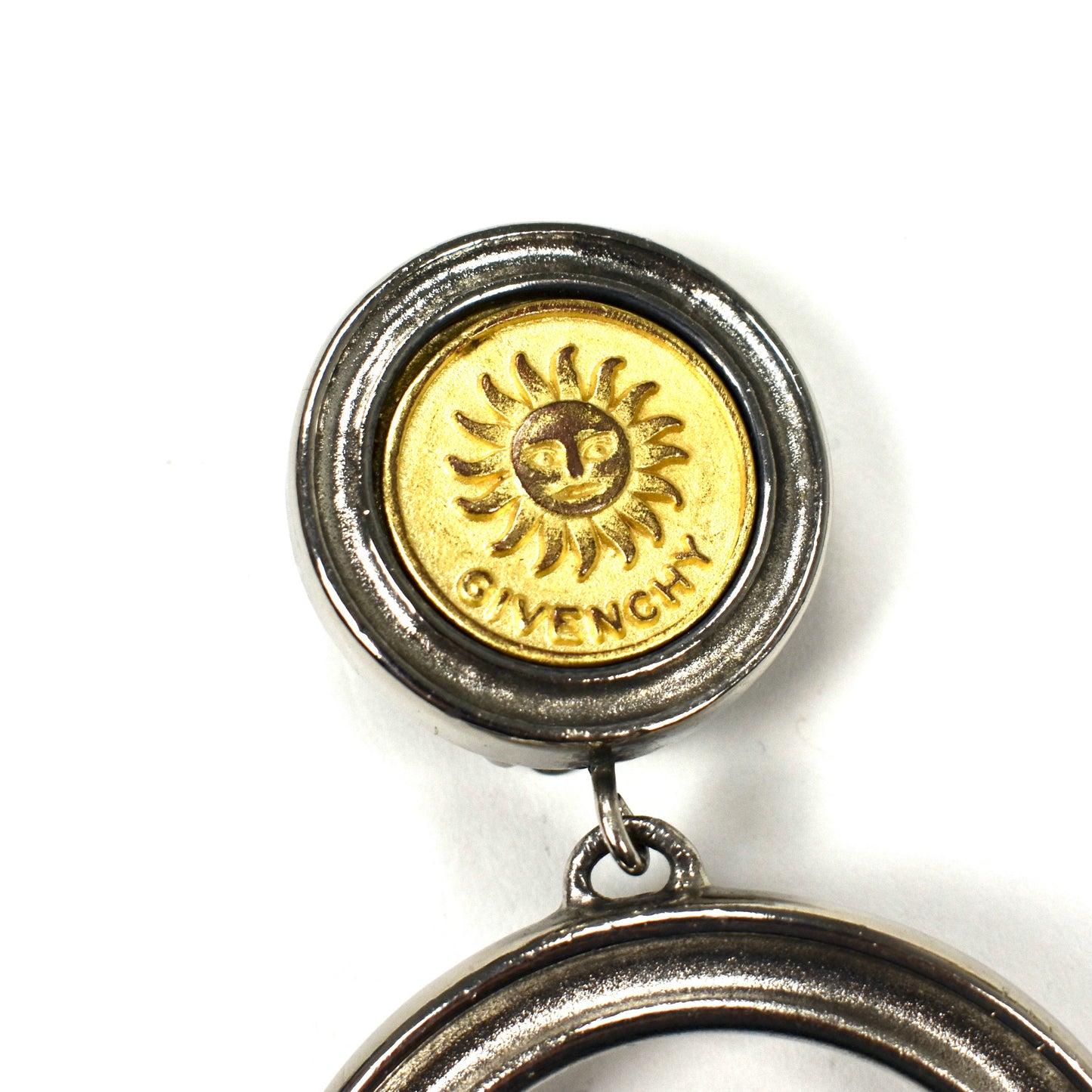 Givenchy - Gold & Silver Sun Logo Earrings