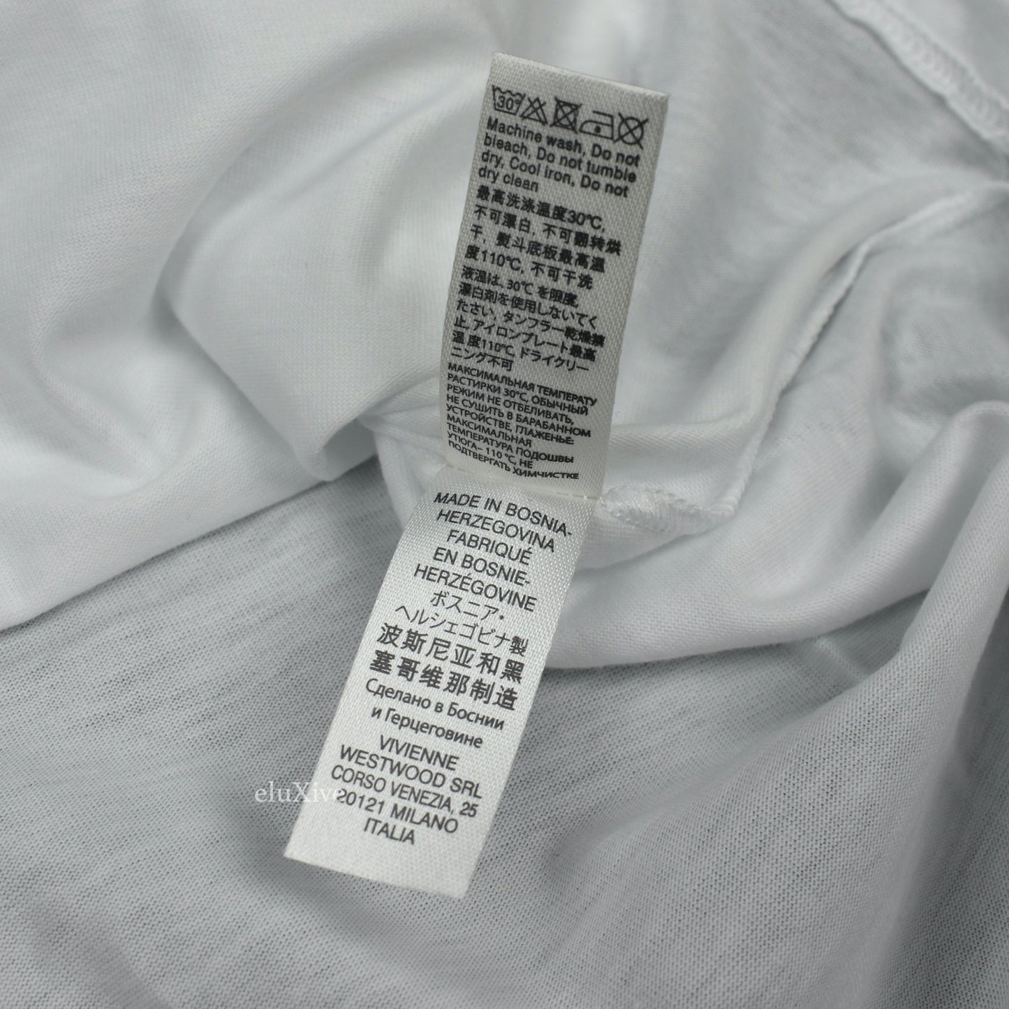 Vivienne Westwood - White Orb Logo Crewneck T-Shirt