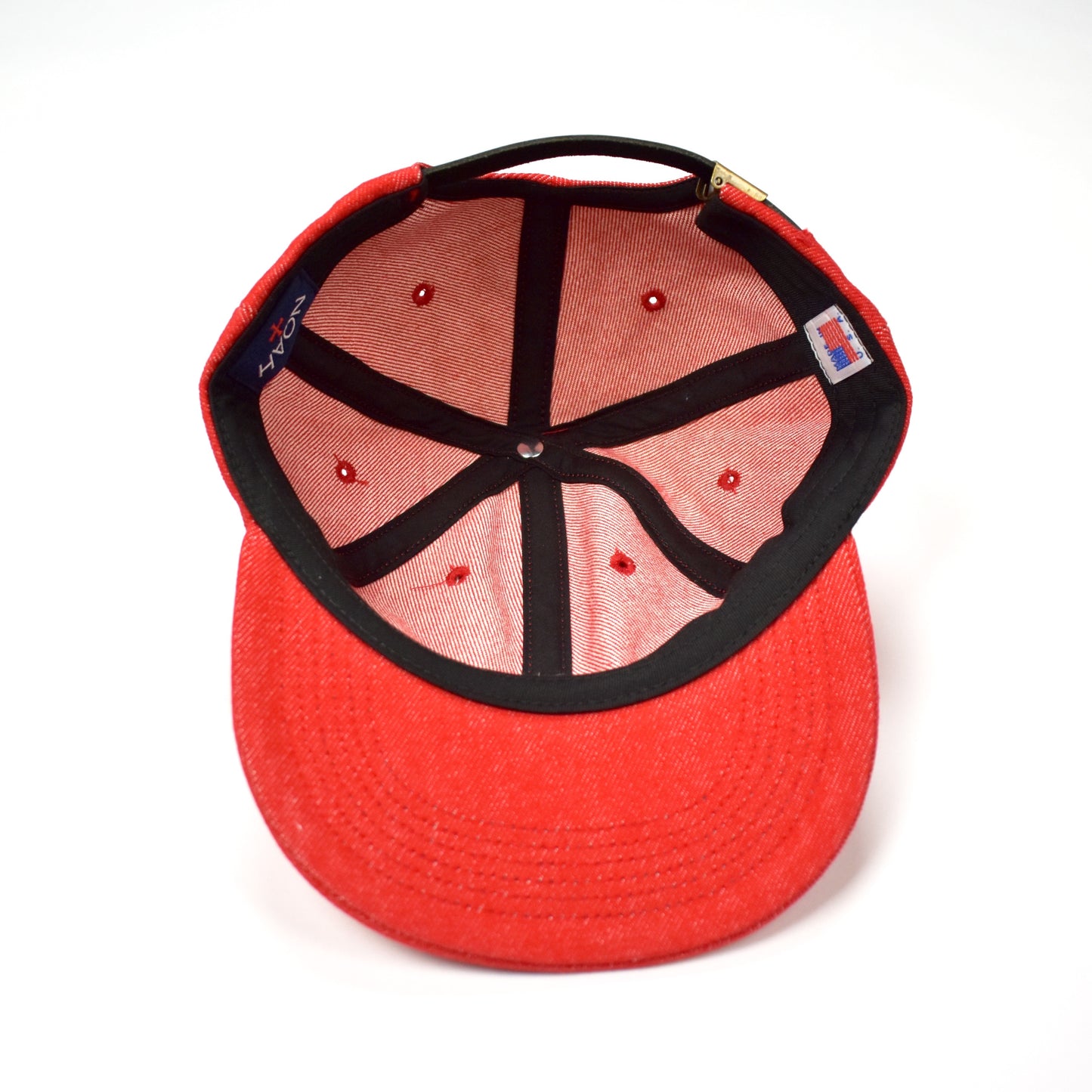 Noah - Red Denim Rose Logo Hat
