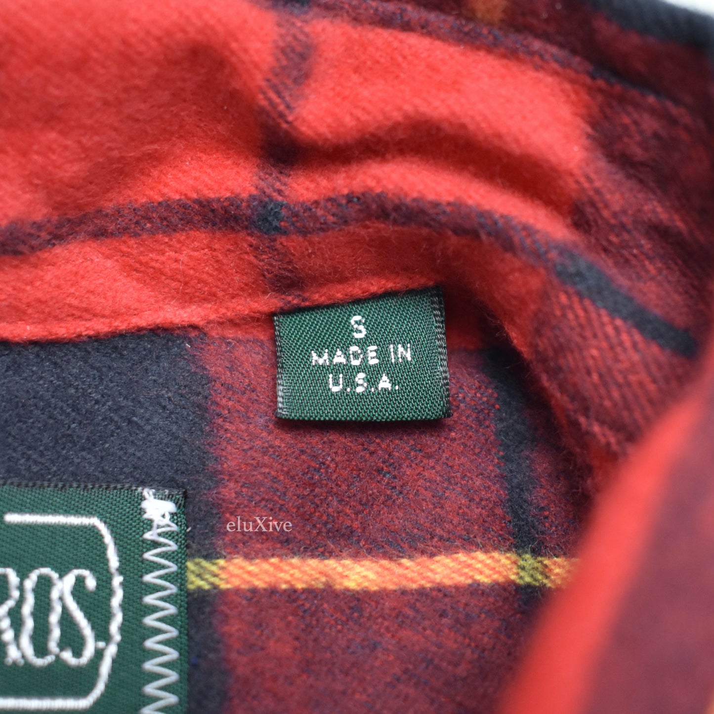 Gitman Vintage - Red/Black Plaid Brushed Flannel Shirt