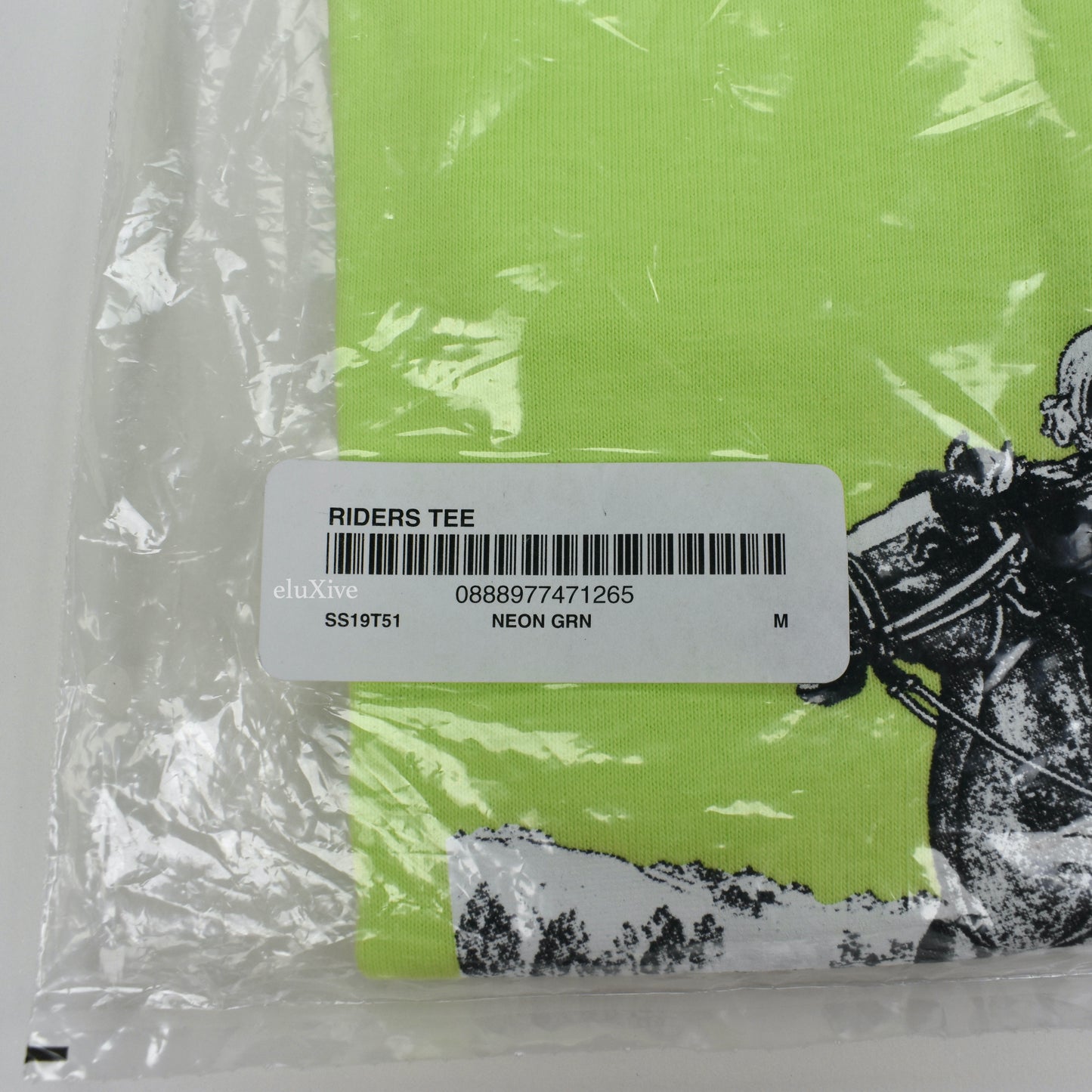 Supreme - Riders Logo T-Shirt (Neon Green)