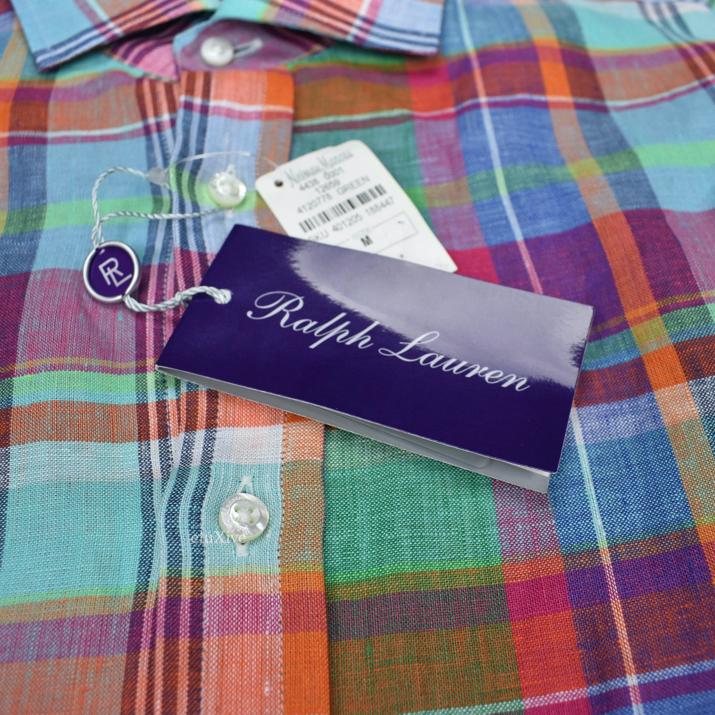 Ralph Lauren Purple Label - Multicolor Plaid Linen Shirt