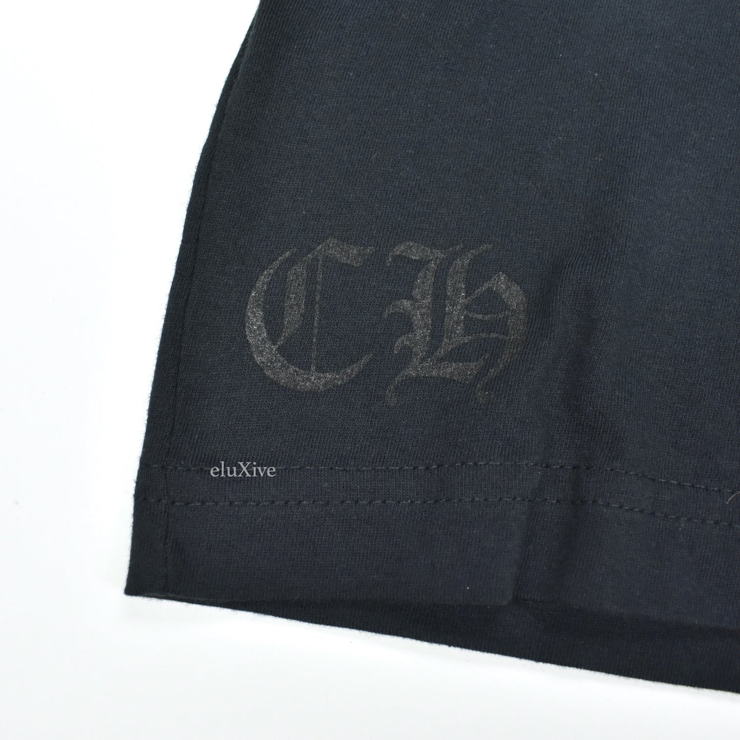 Chrome Hearts - Black / Neon Yellow Hollywood Logo L/S T-Shirt