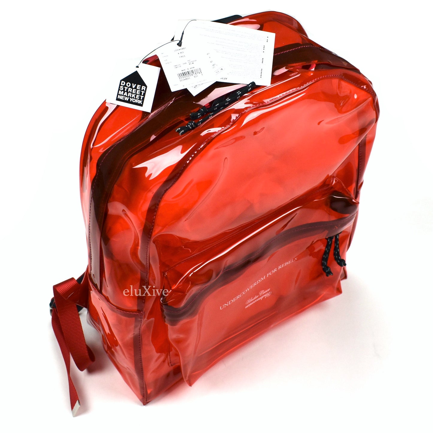 Undercover - Transparent Red PVC Backpack