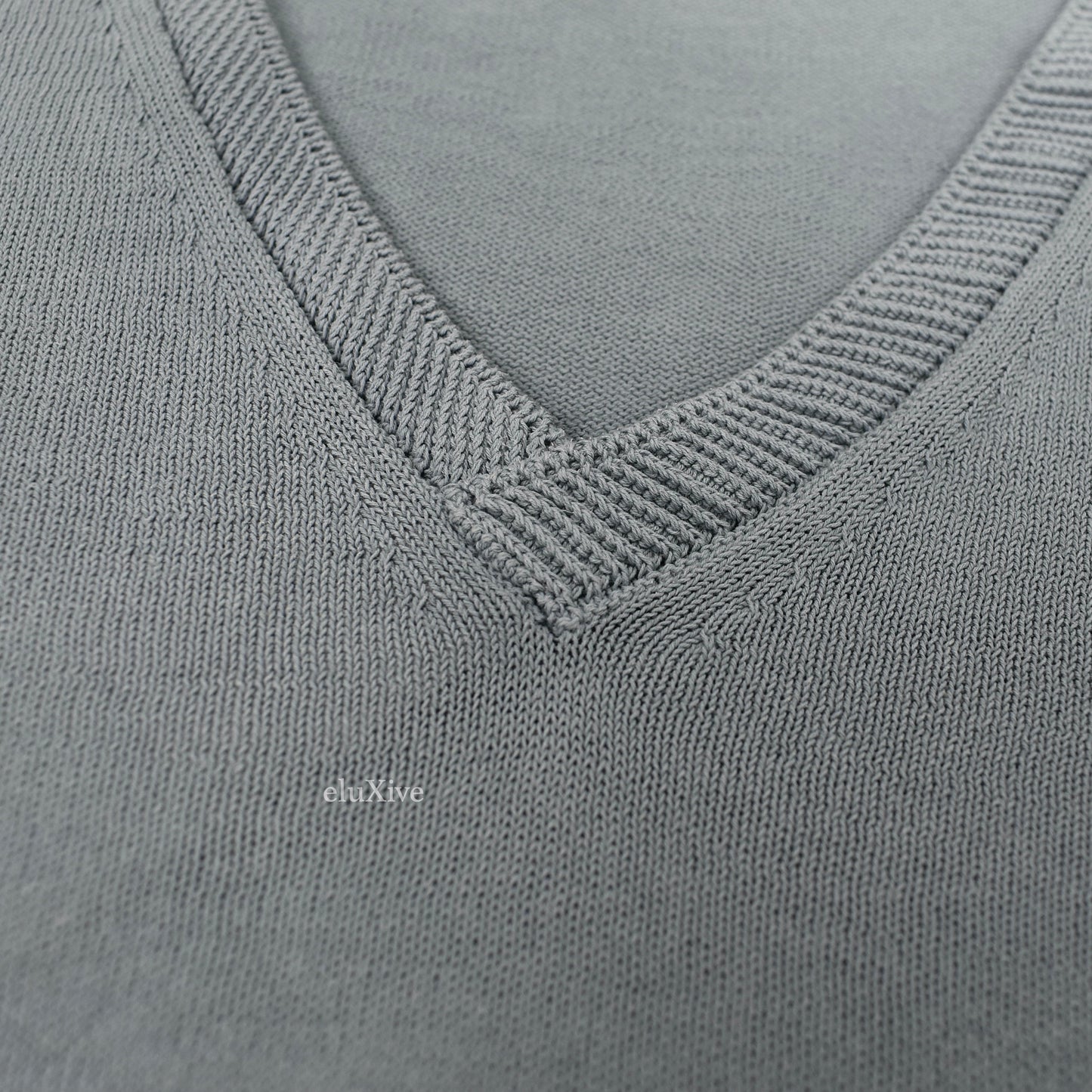 Boglioli - Light Blue Fine Cotton V-Neck Sweater