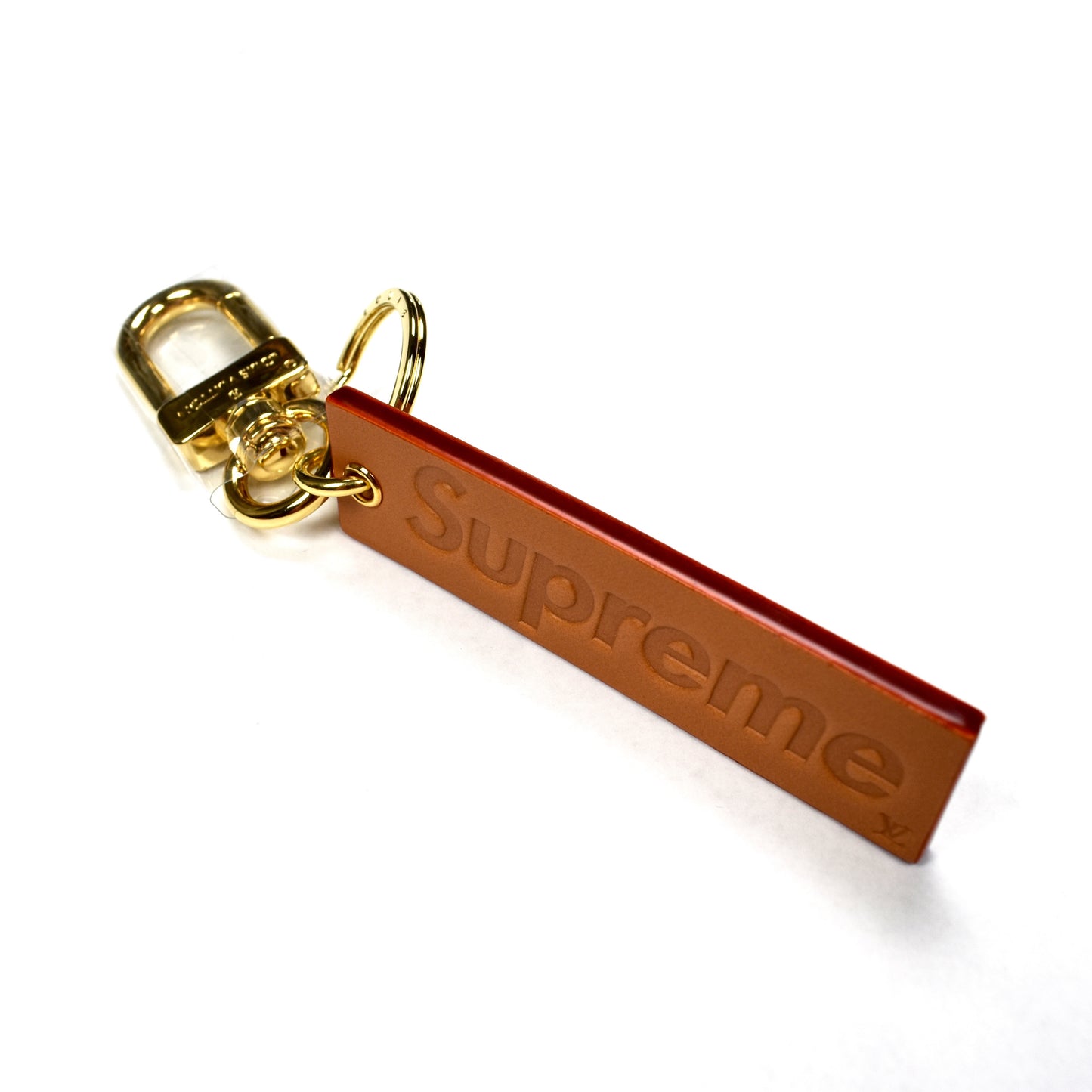 Louis Vuitton x Supreme - Leather Box Logo Keychain