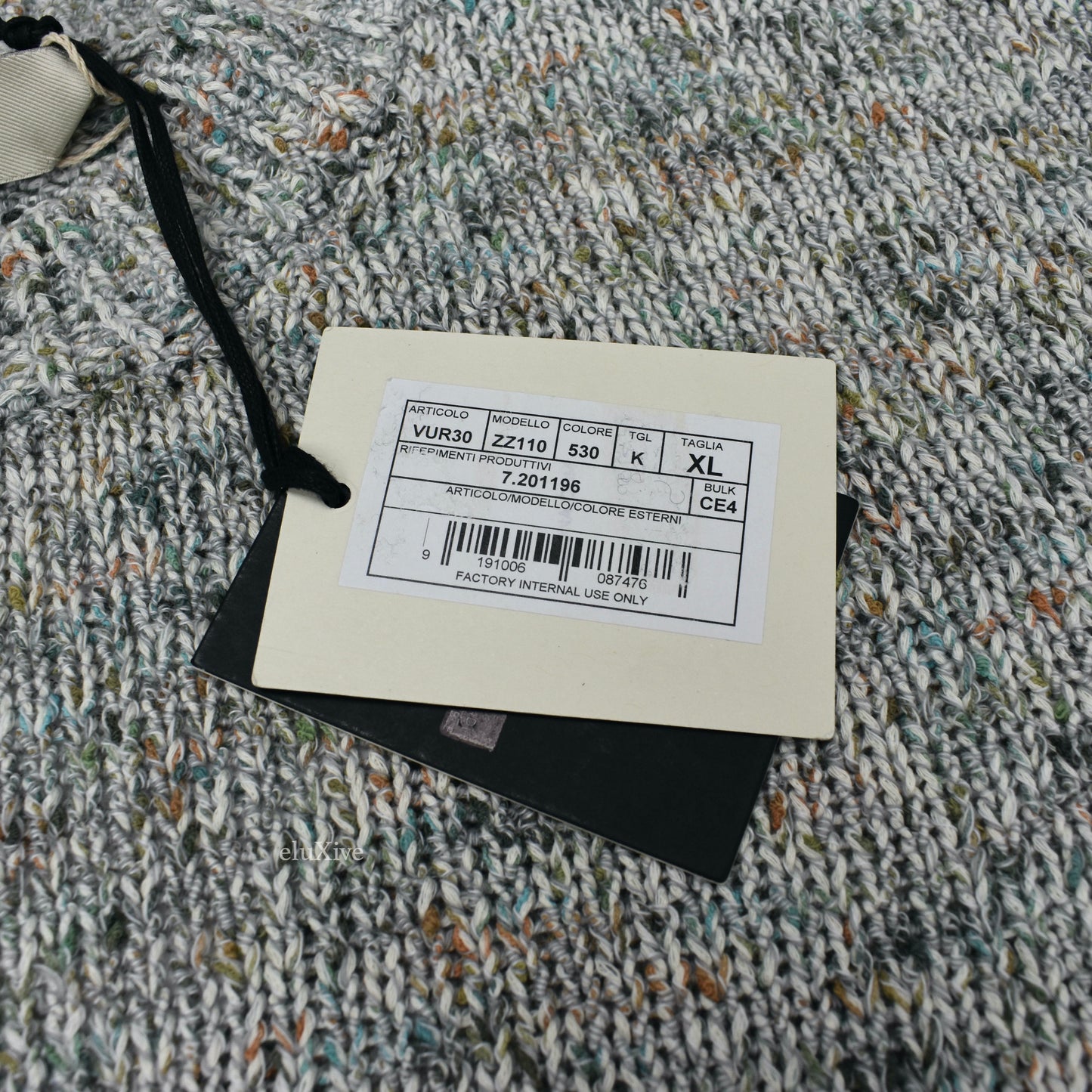 Z Zegna - Gray Color Speckled Cotton Sweater
