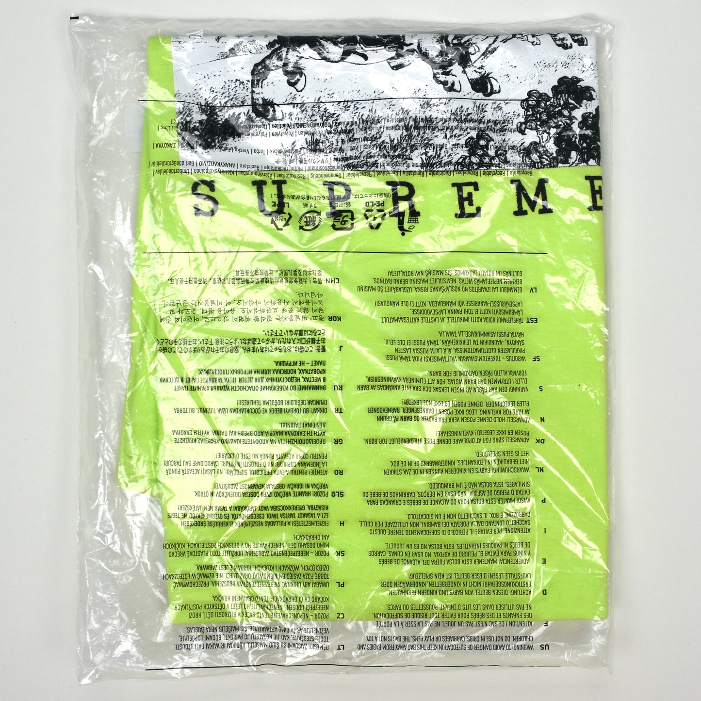 Supreme - Riders Logo T-Shirt (Neon Green)