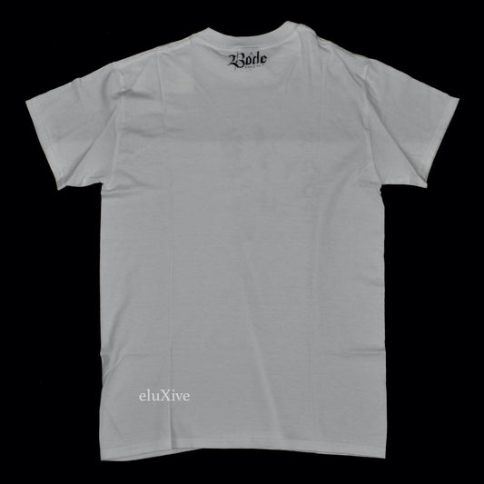 Bode - Hand Illustrated Cow Logo T-Shirt (White)