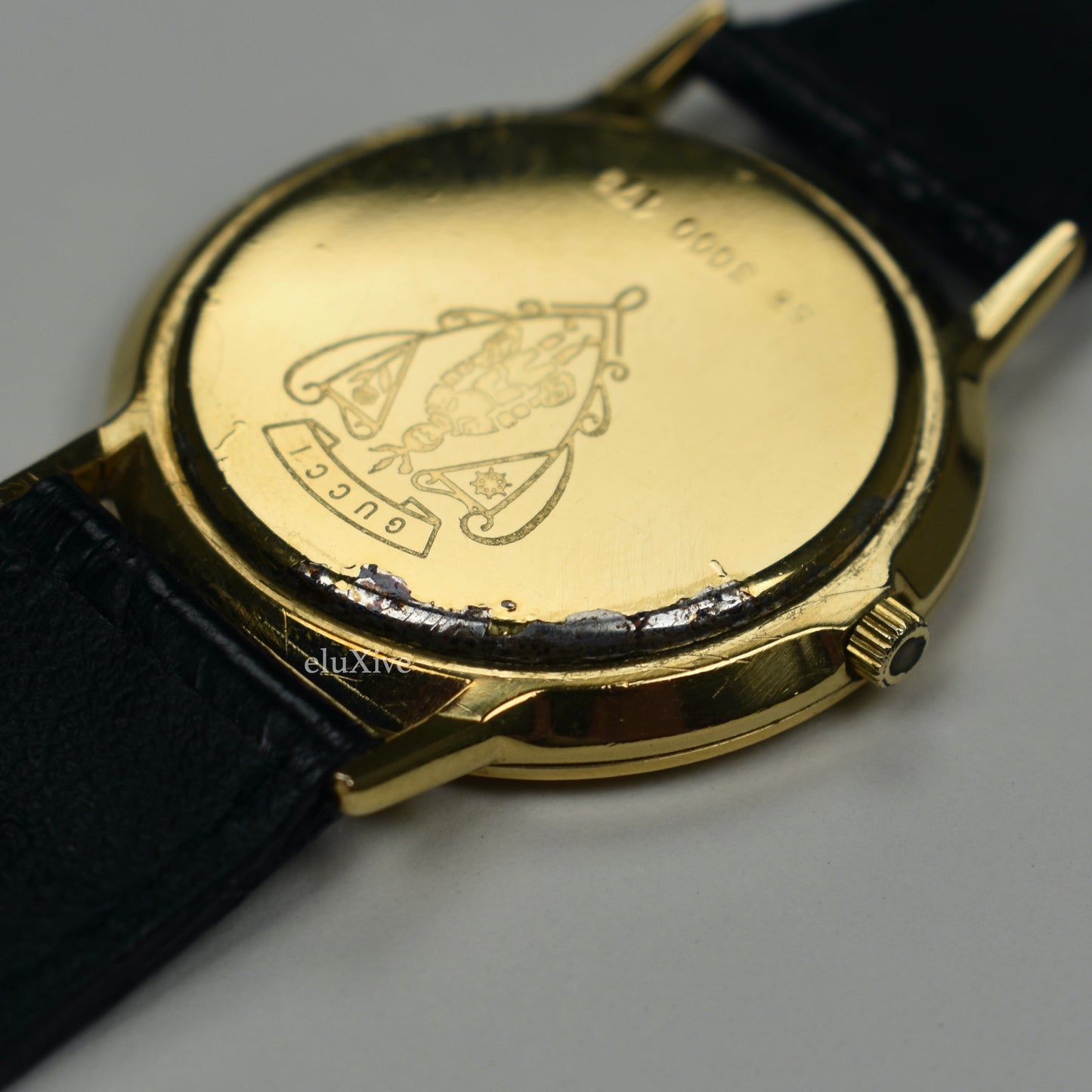 Gucci - 3000M Gold Web Dial Watch