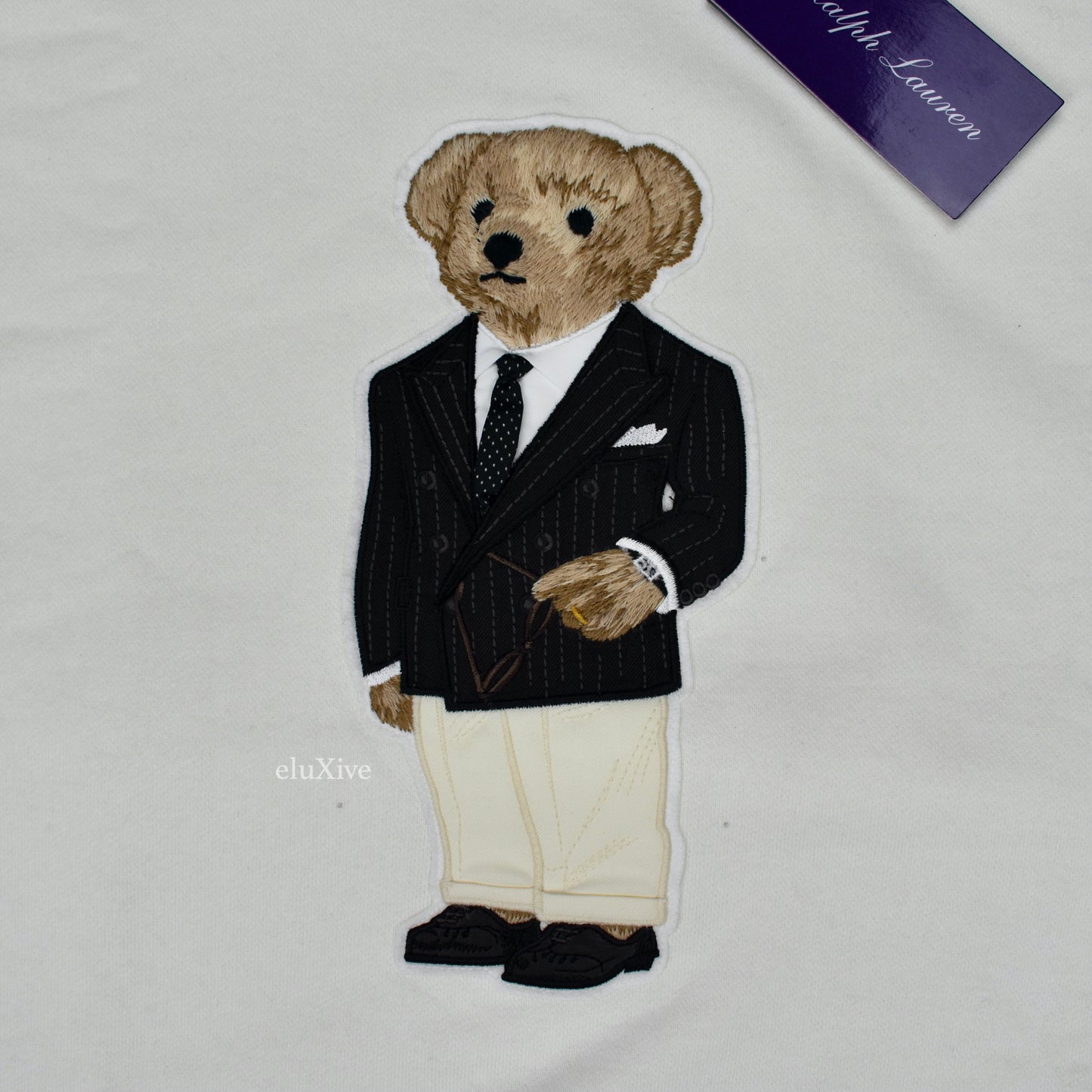 Ralph Lauren Purple Label - Tuxedo Polo Bear Sweatshirt (Cream)