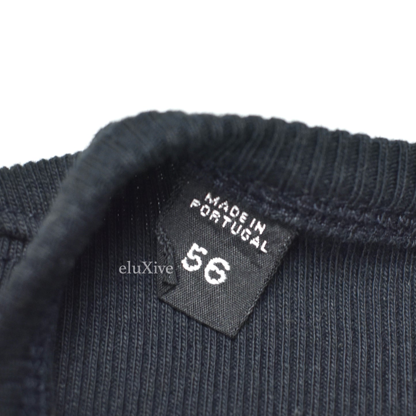 Tom Ford - Navy Ribbed Cotton Henley Shirt