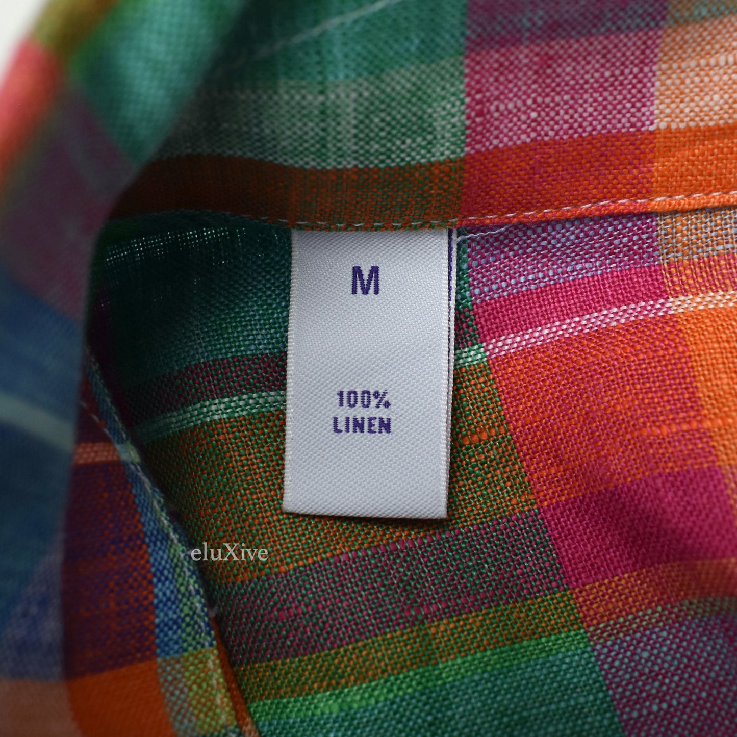 Ralph Lauren Purple Label - Multicolor Plaid Linen Shirt