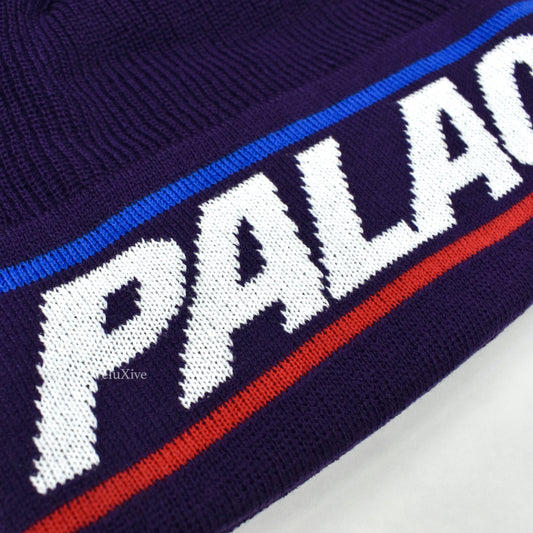 Palace - Basically A Logo Beanie (Purple)