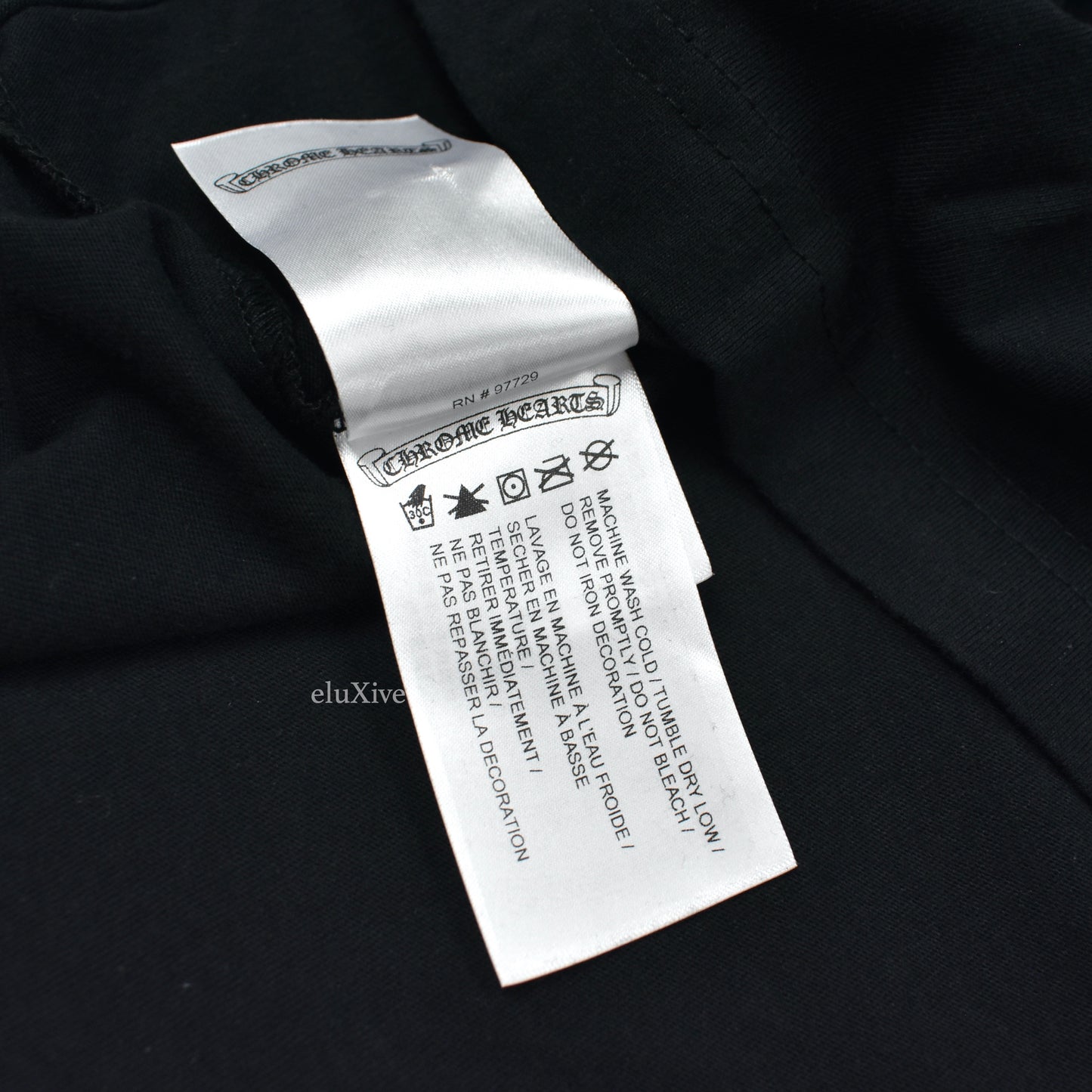 Chrome Hearts - Black / Neon Yellow Hollywood Logo L/S T-Shirt