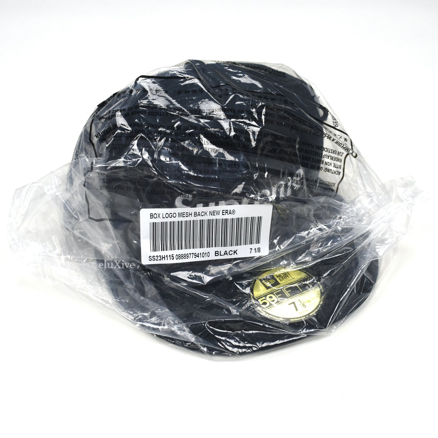 Supreme x New Era - Black Box Logo Mesh Back Hat
