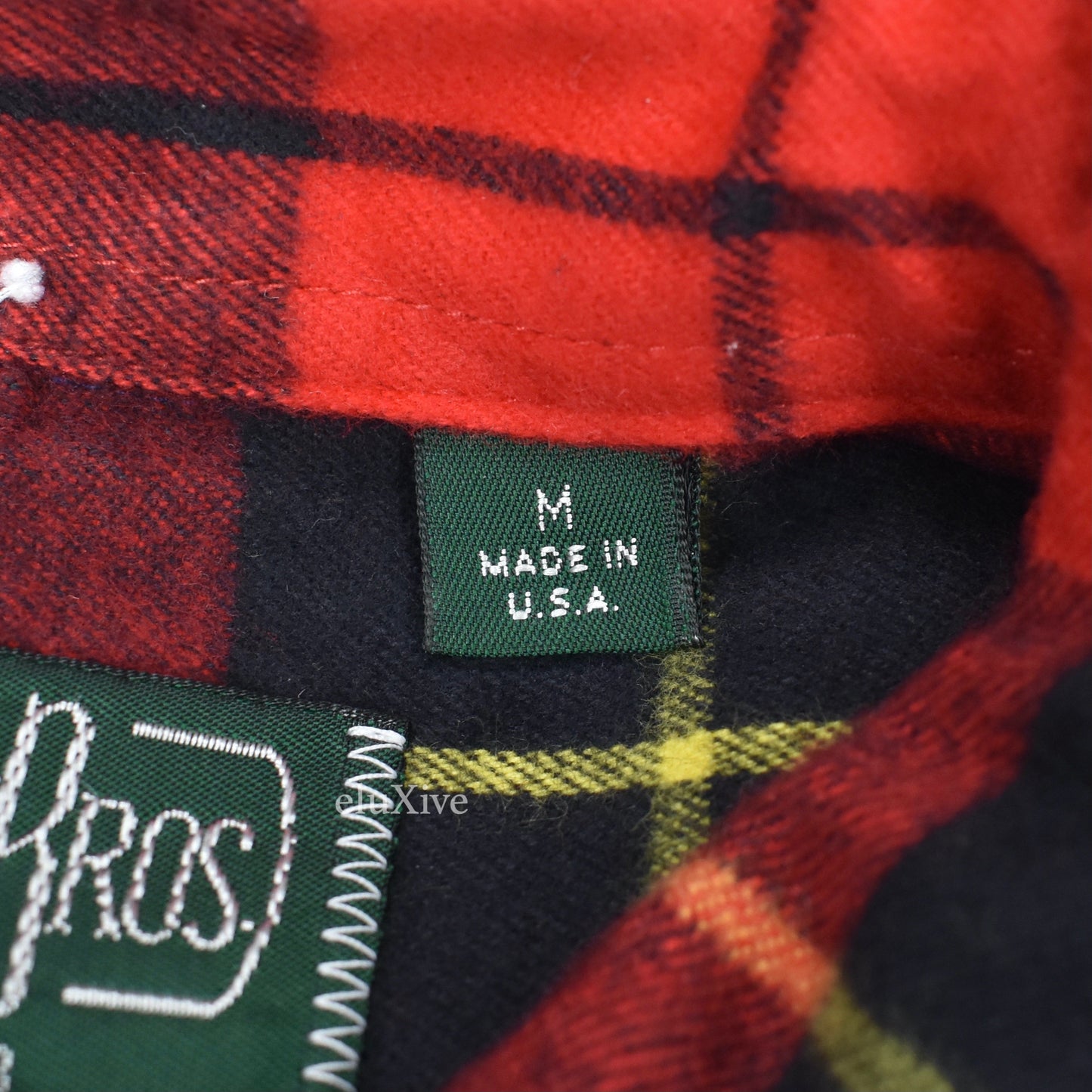 Gitman Vintage - Red/Black Plaid Brushed Flannel Shirt