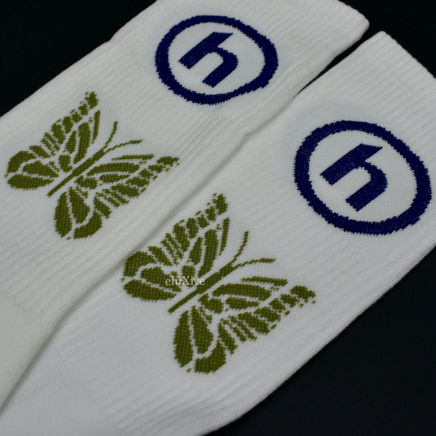 Hidden NY x Needles - Logo Knit Socks (White)