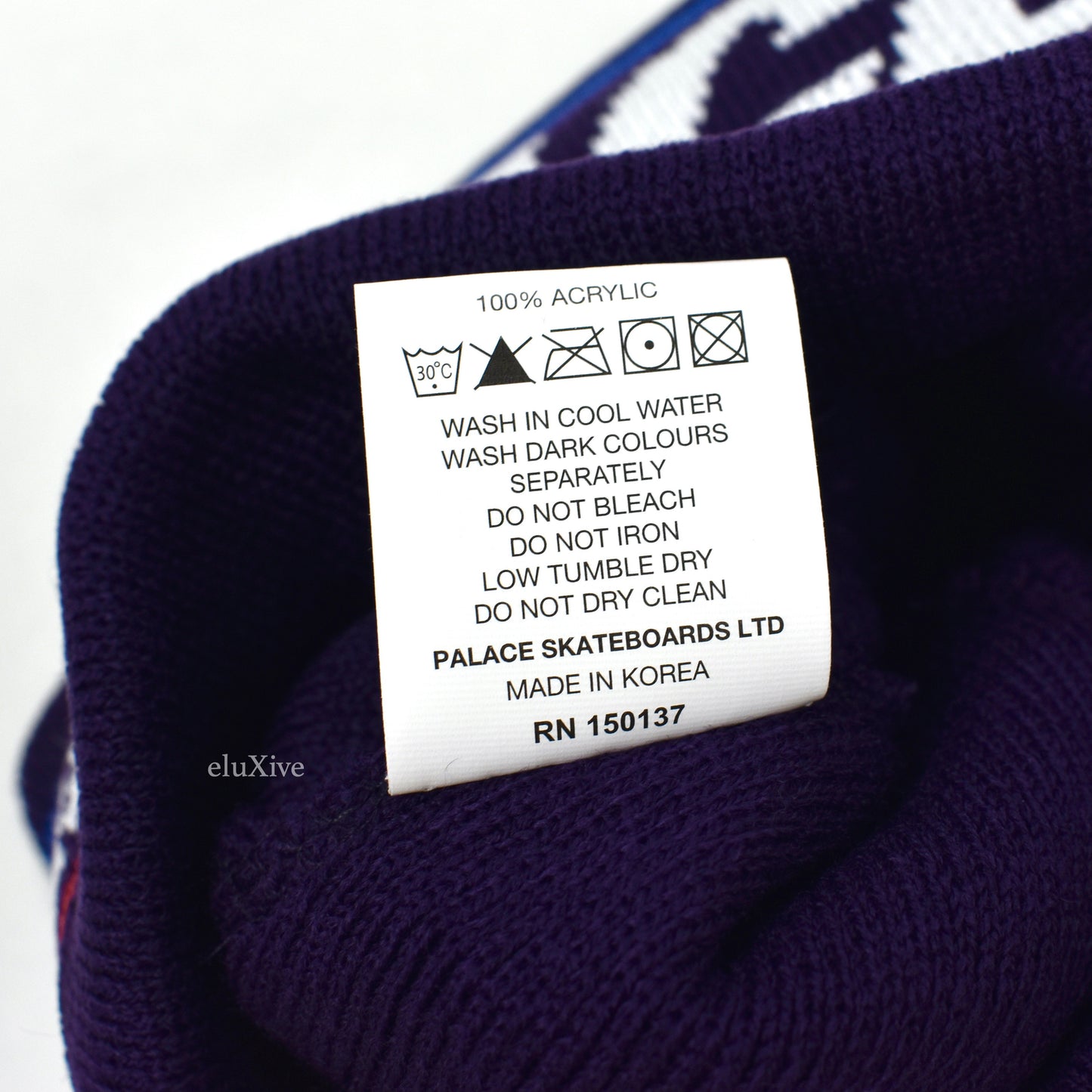 Palace - Basically A Logo Beanie (Purple)