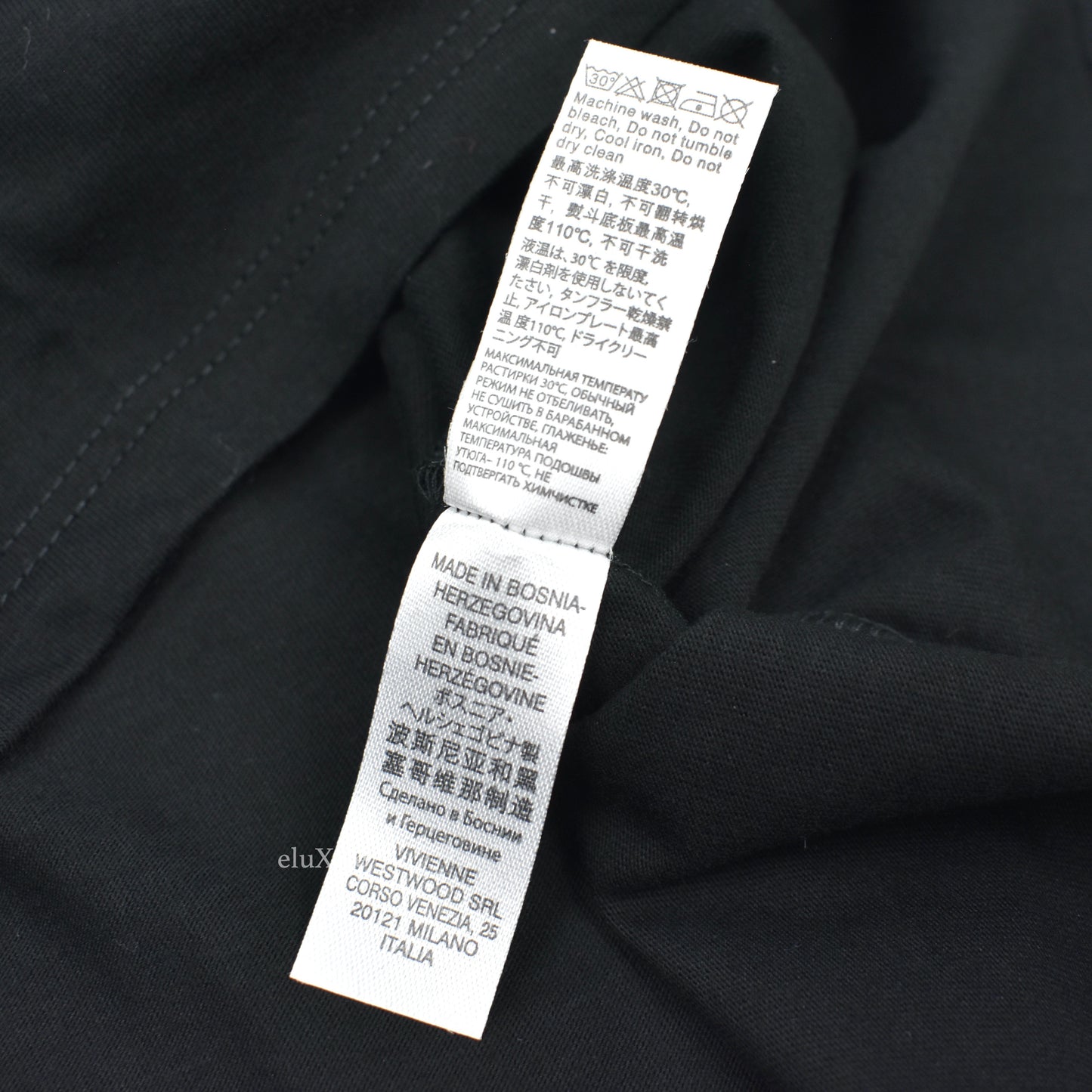 Vivienne Westwood - Black Orb Logo Crewneck T-Shirt