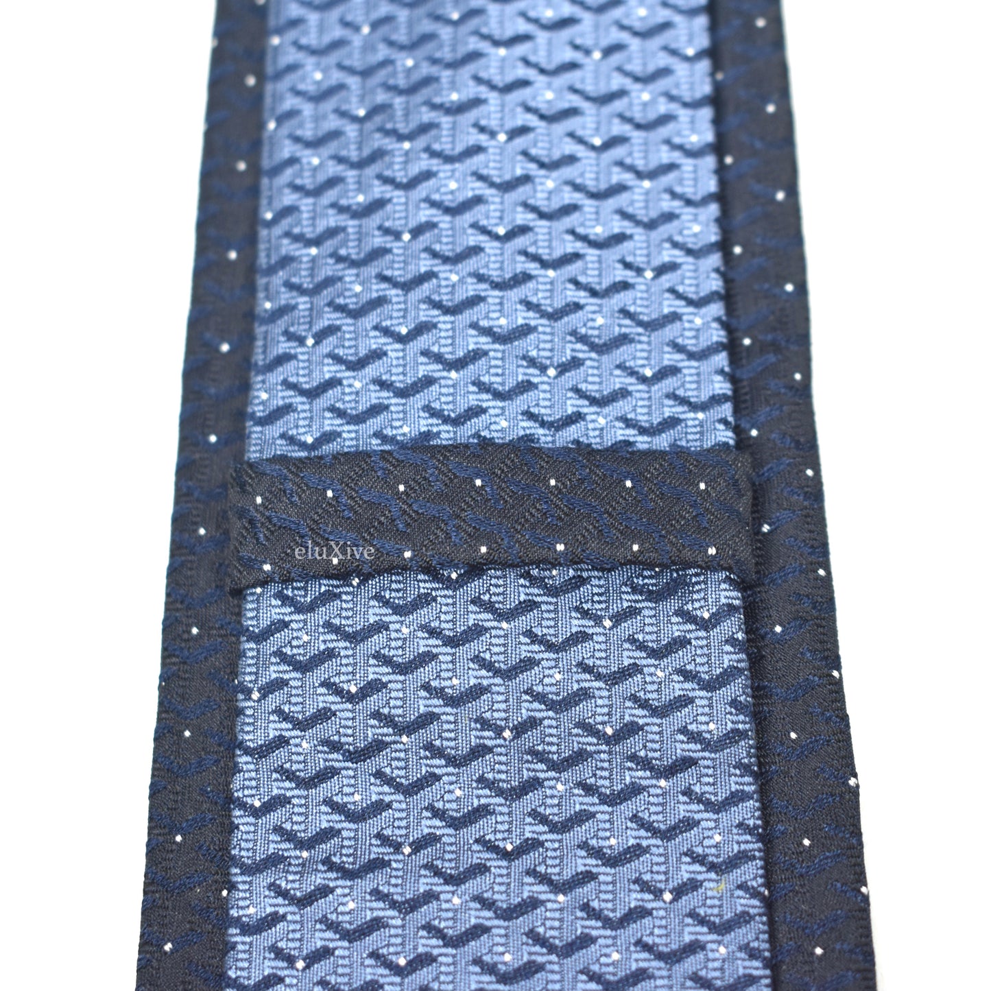 Goyard - Eldredge Monogram Woven Silk Tie (Navy)