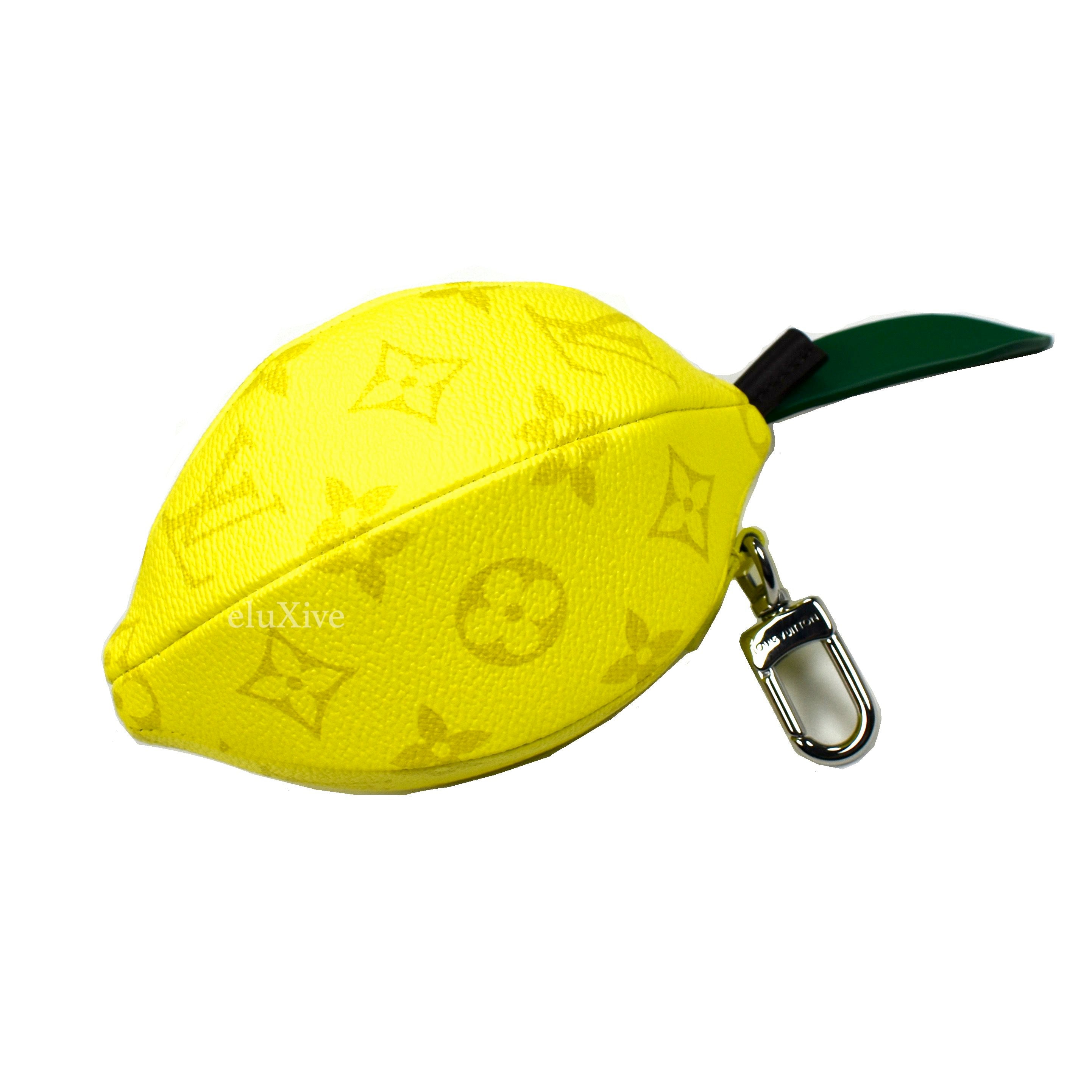 Louis Vuitton LV Fruits Lemon Bag Charm and Key Holder Yellow in Canvas  with Silver-tone - US