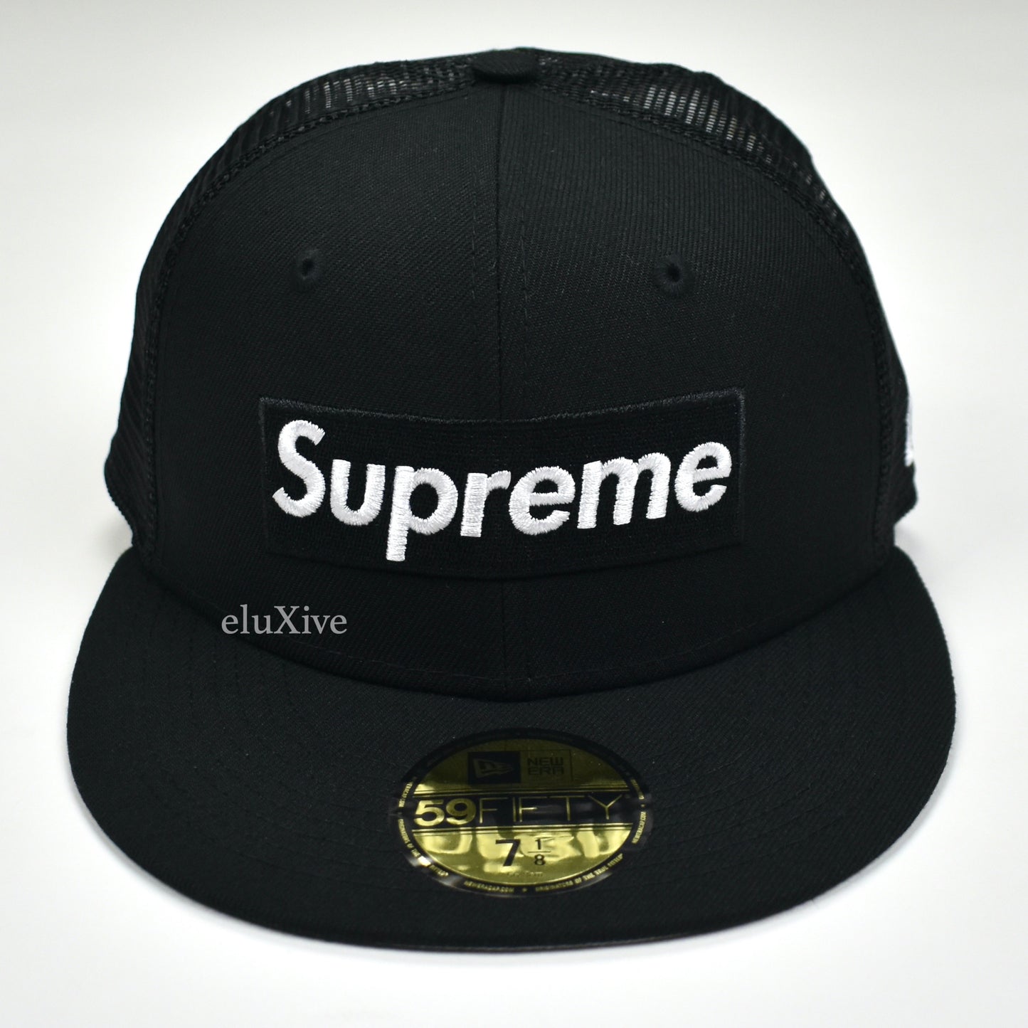 Supreme x New Era - Black Box Logo Mesh Back Hat